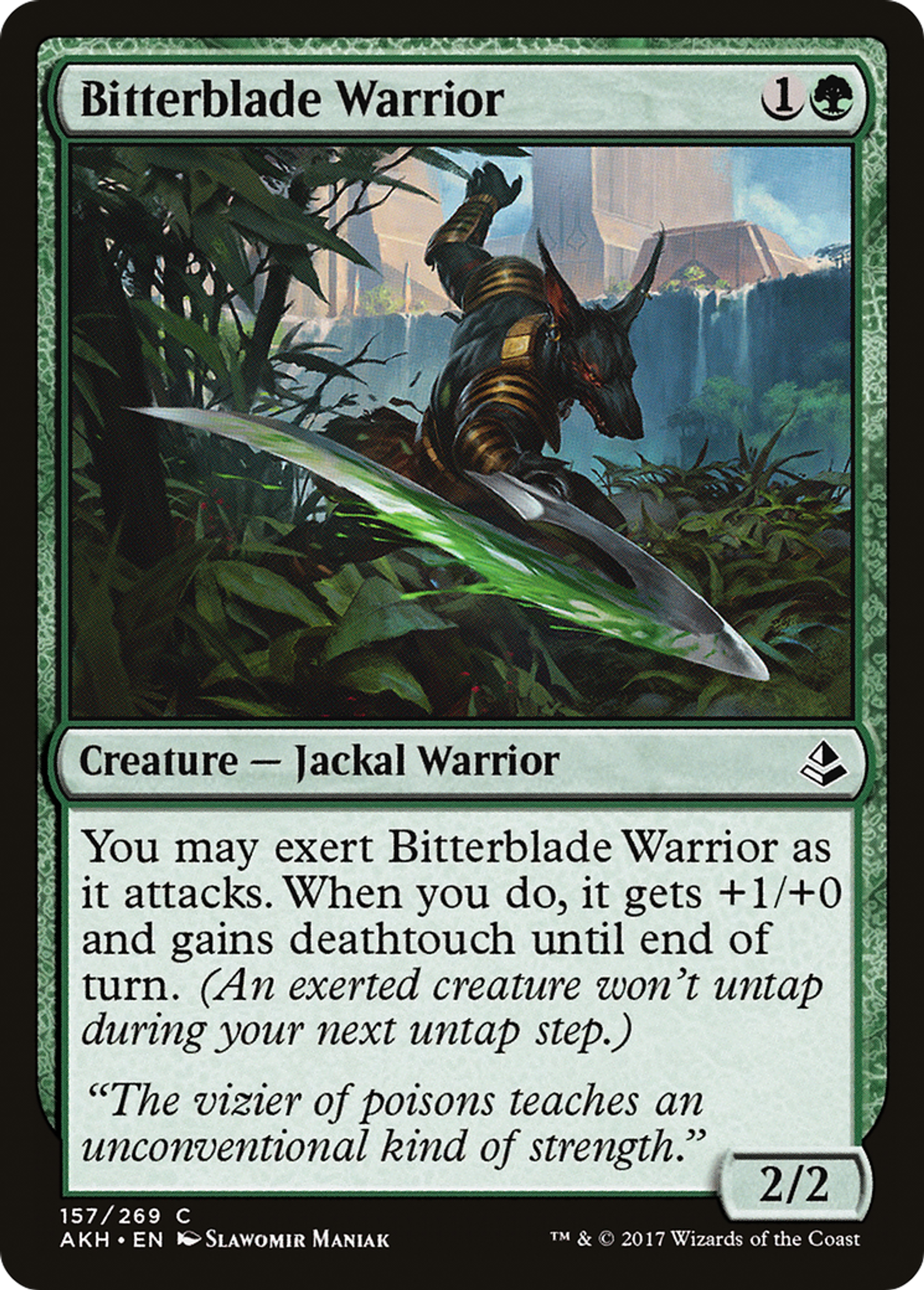 Bitterblade Warrior — Amonkhet — Magic: The Gathering