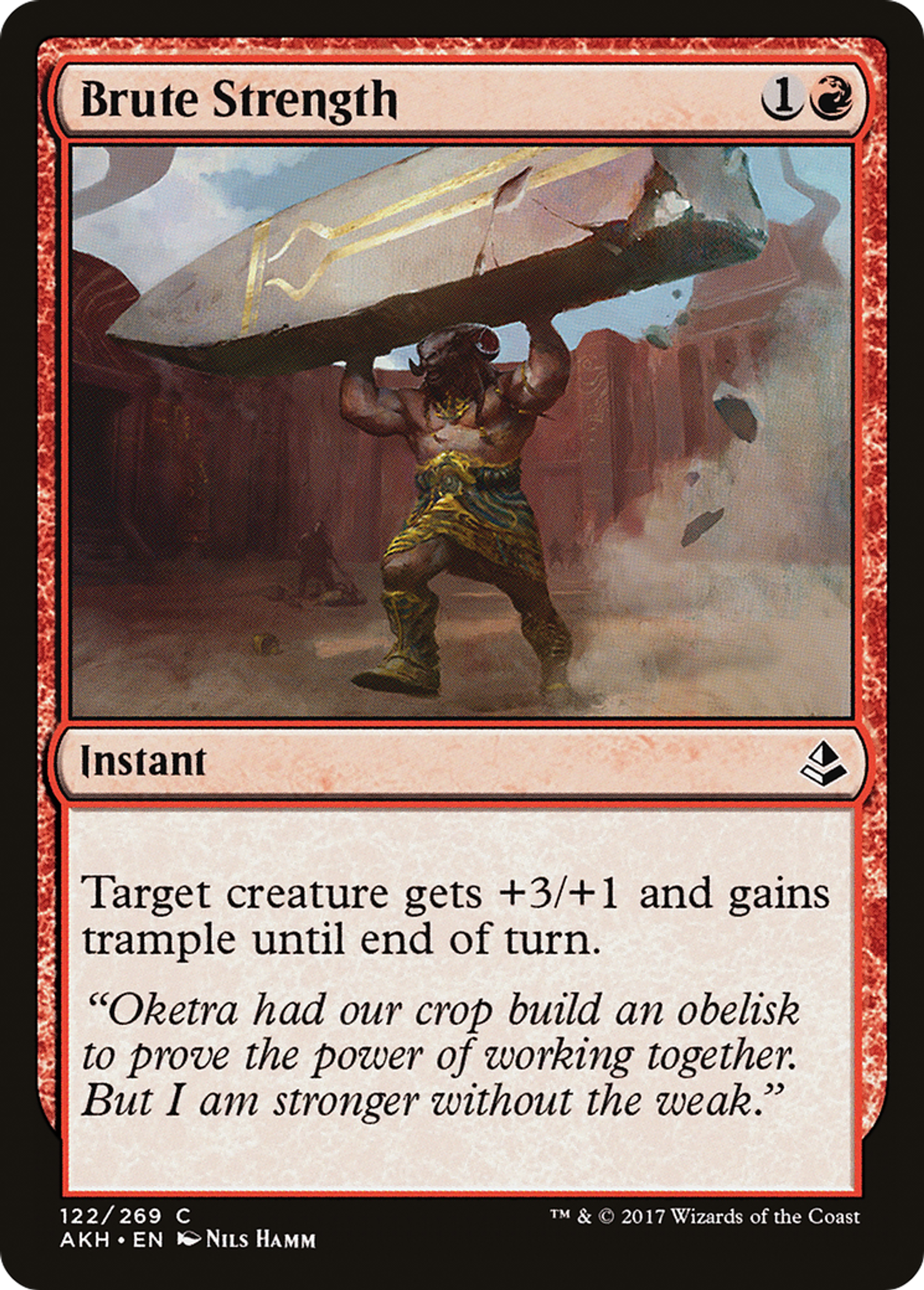 Brute Strength — Amonkhet — Magic: The Gathering