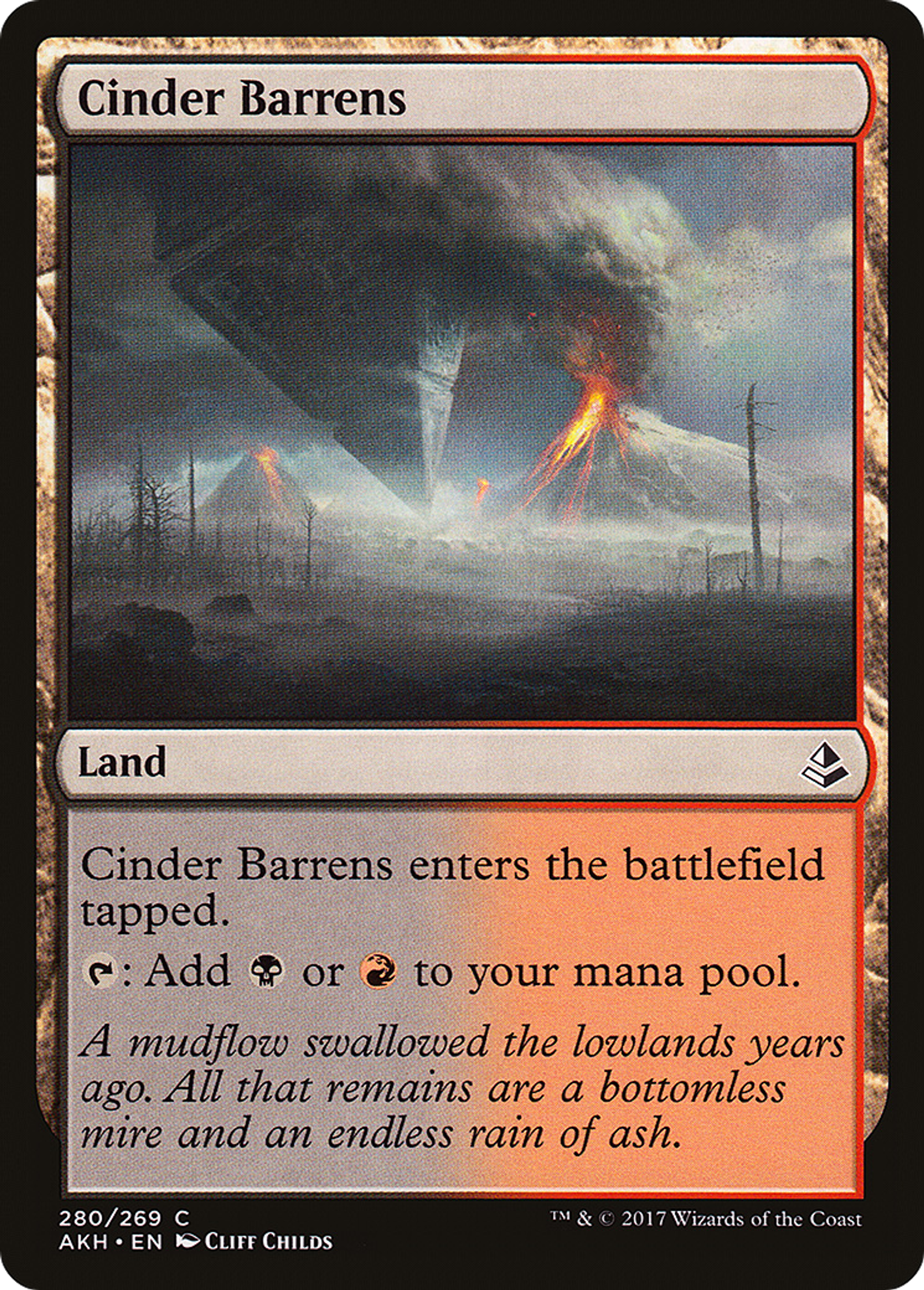 Cinder Barrens — Amonkhet — Magic: The Gathering