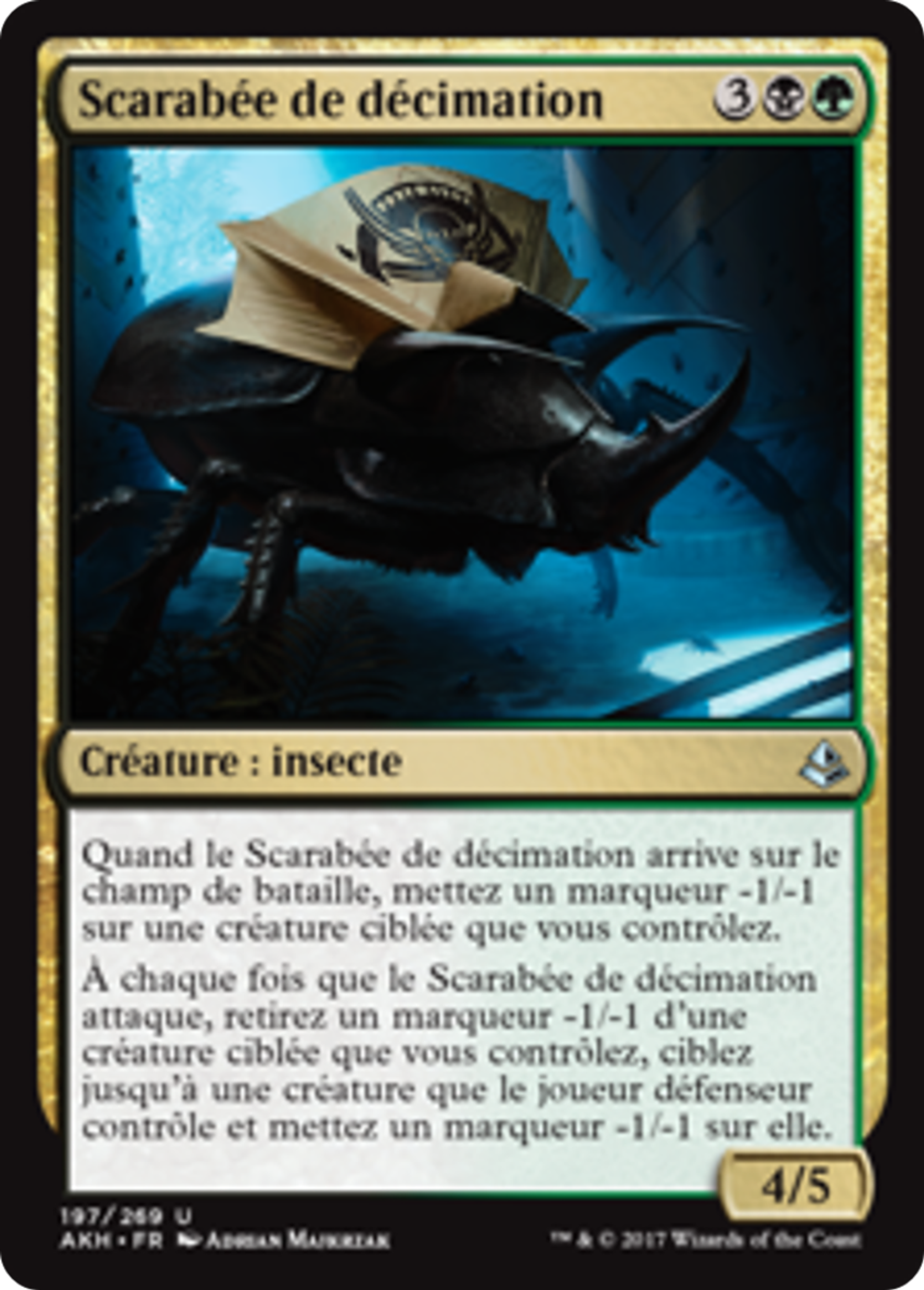 Scarabée de décimation — Amonkhet — Magic: The Gathering