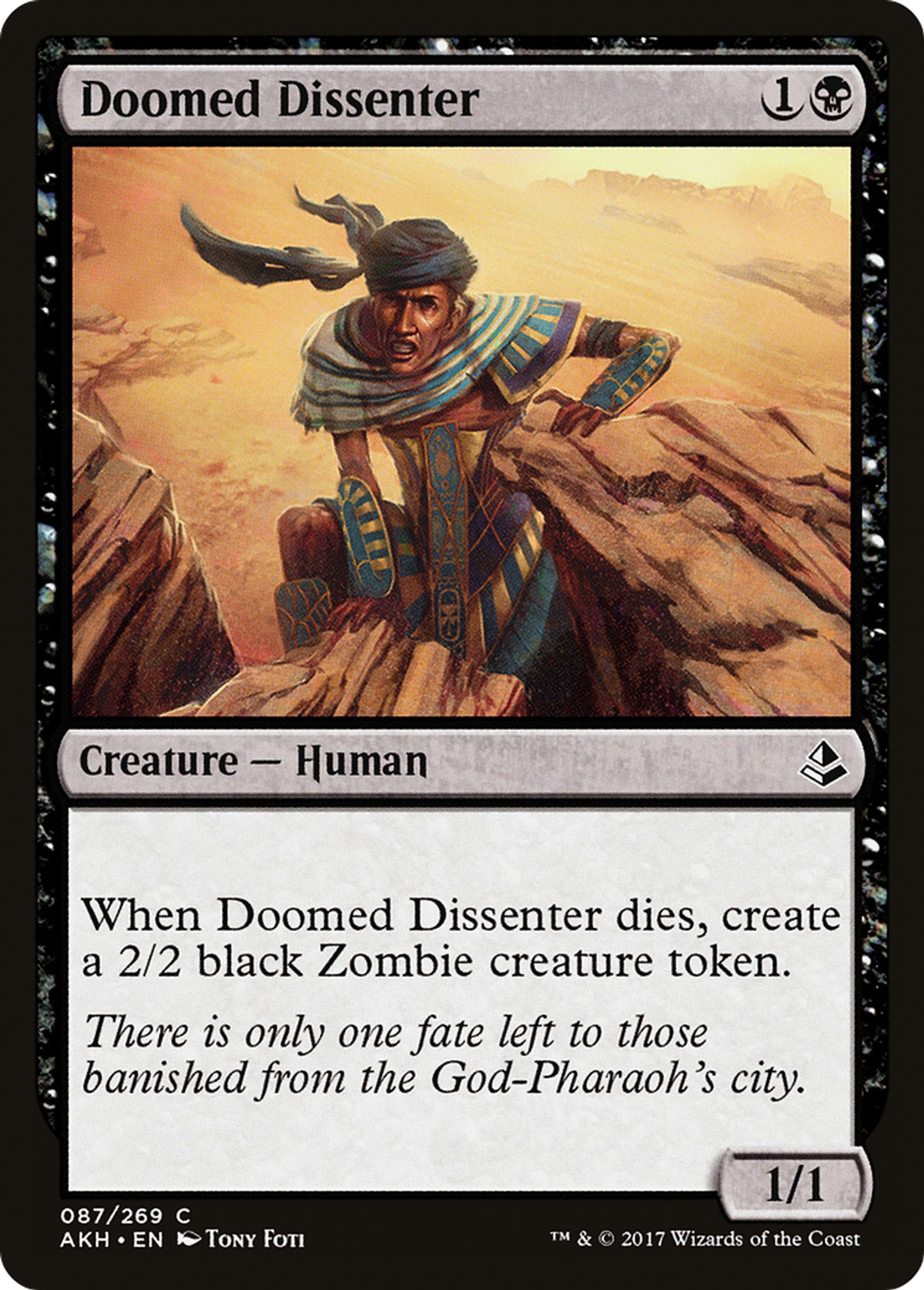 Doomed Dissenter — Amonkhet — Magic: The Gathering
