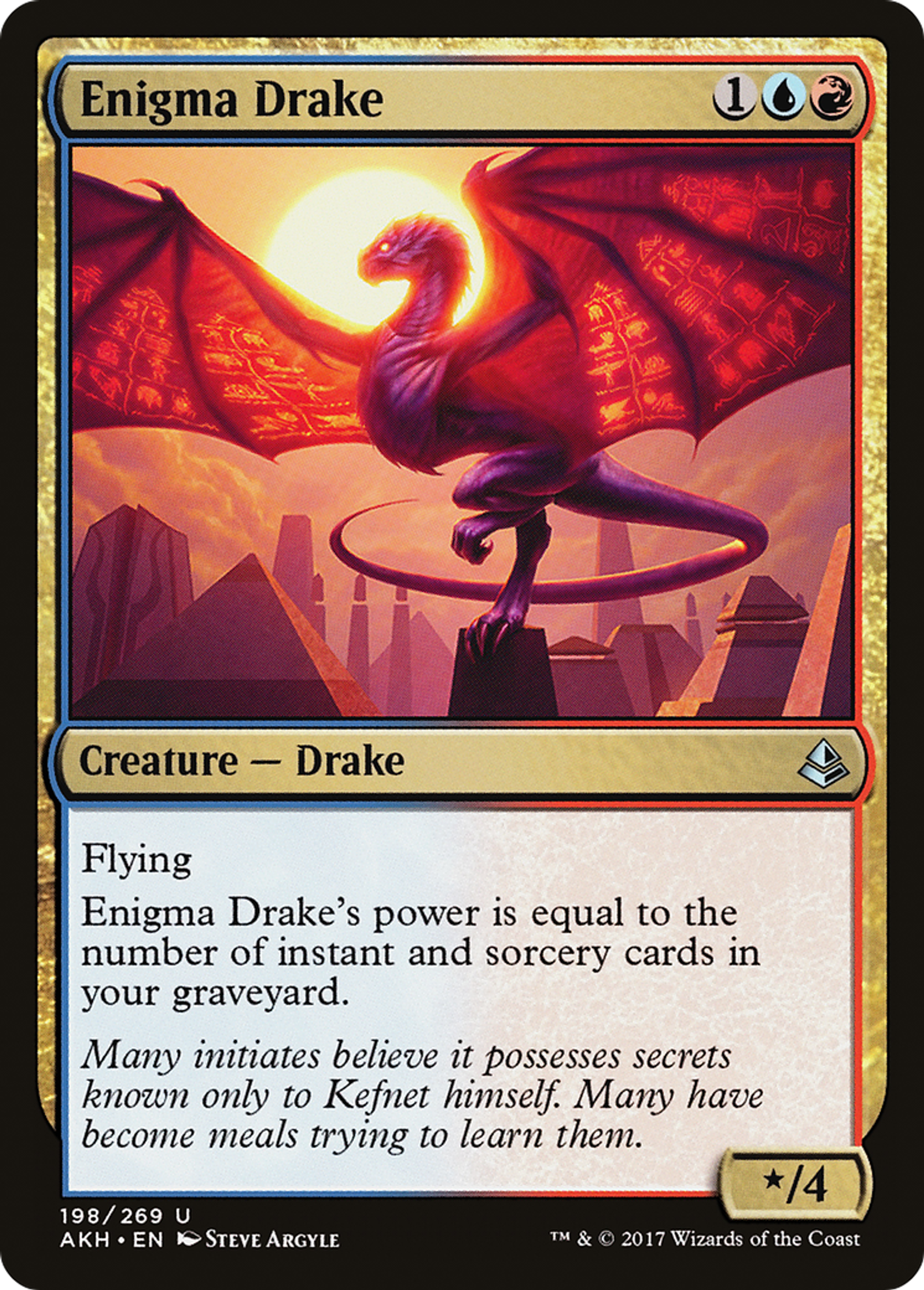 Enigma Drake — Amonkhet — Magic: The Gathering