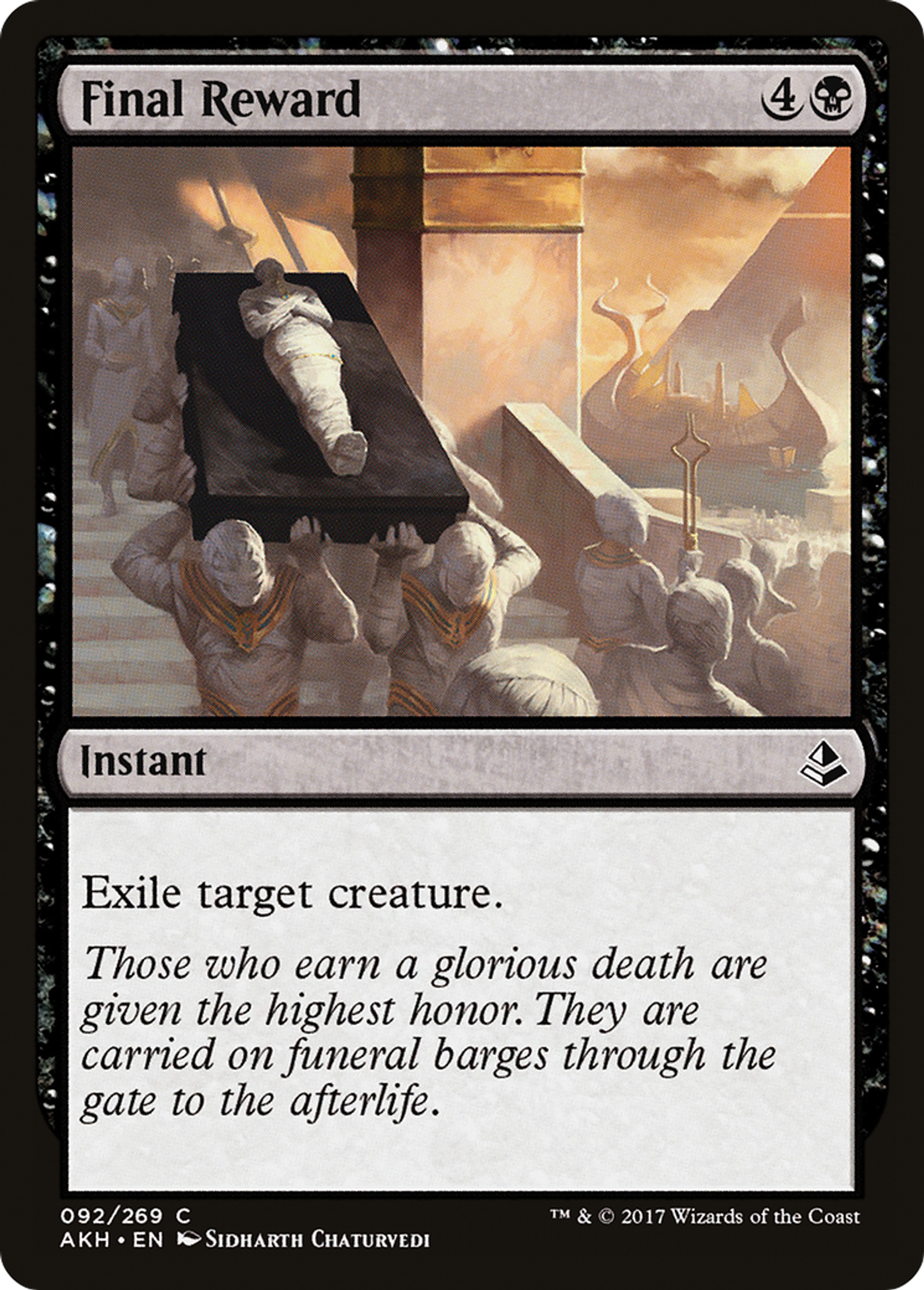 Final Reward — Amonkhet — Magic: The Gathering