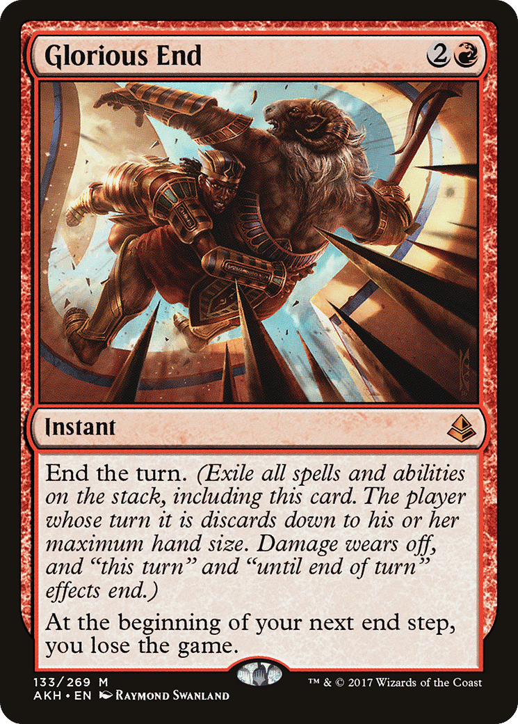 Glorious End — Amonkhet — Magic: The Gathering