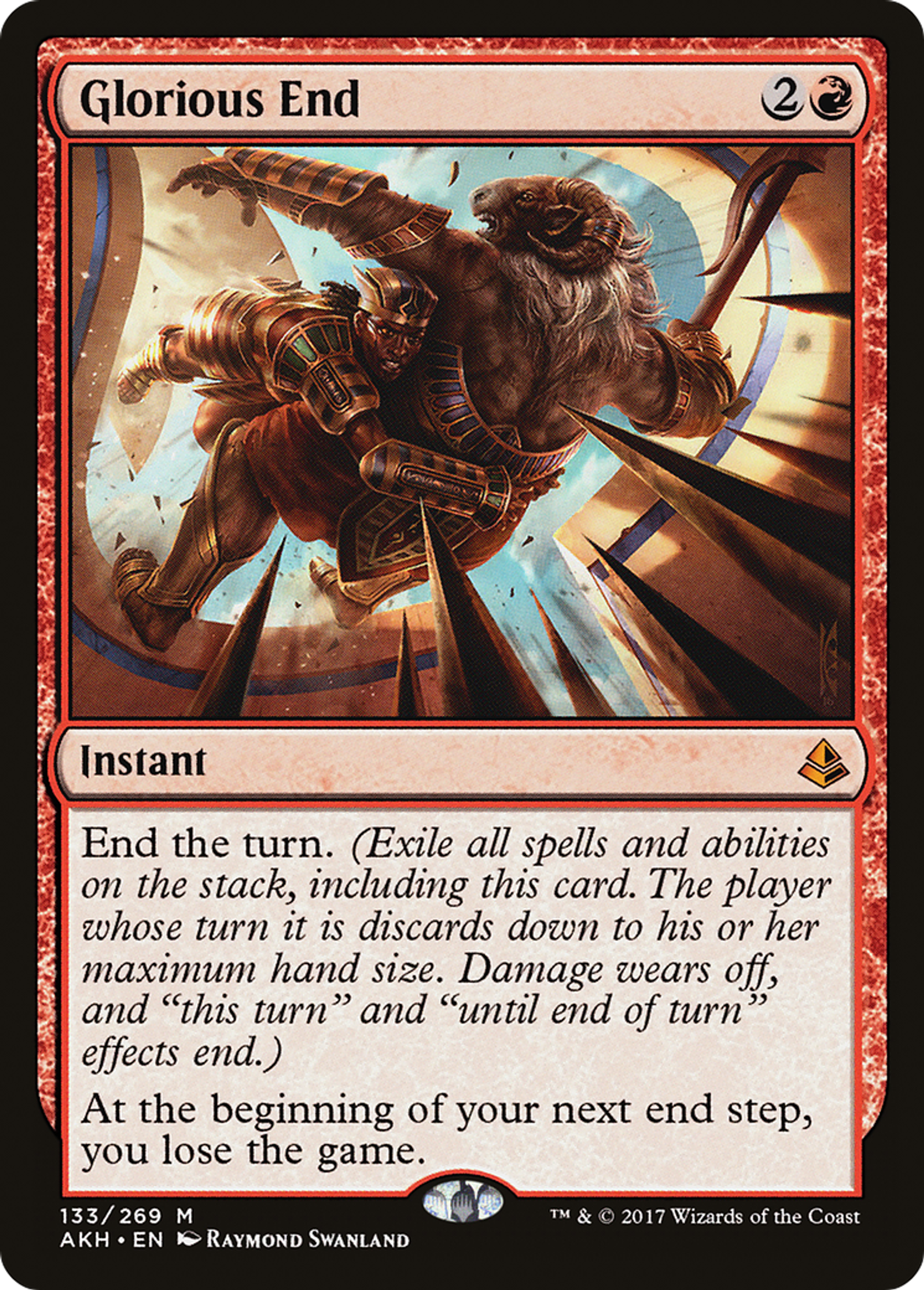 Glorious End — Amonkhet — Magic: The Gathering