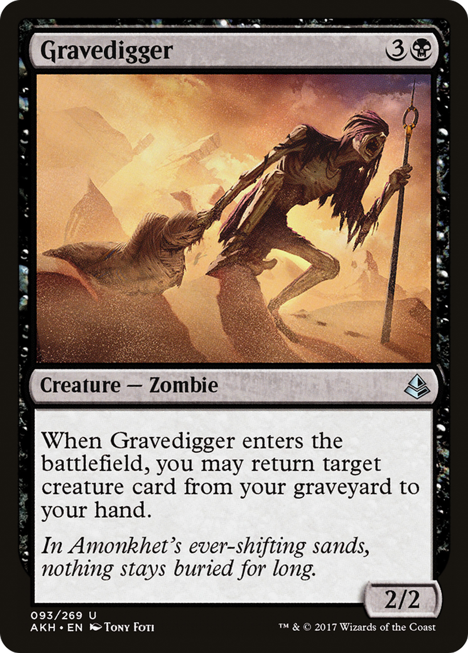 Gravedigger — Amonkhet — Magic: The Gathering