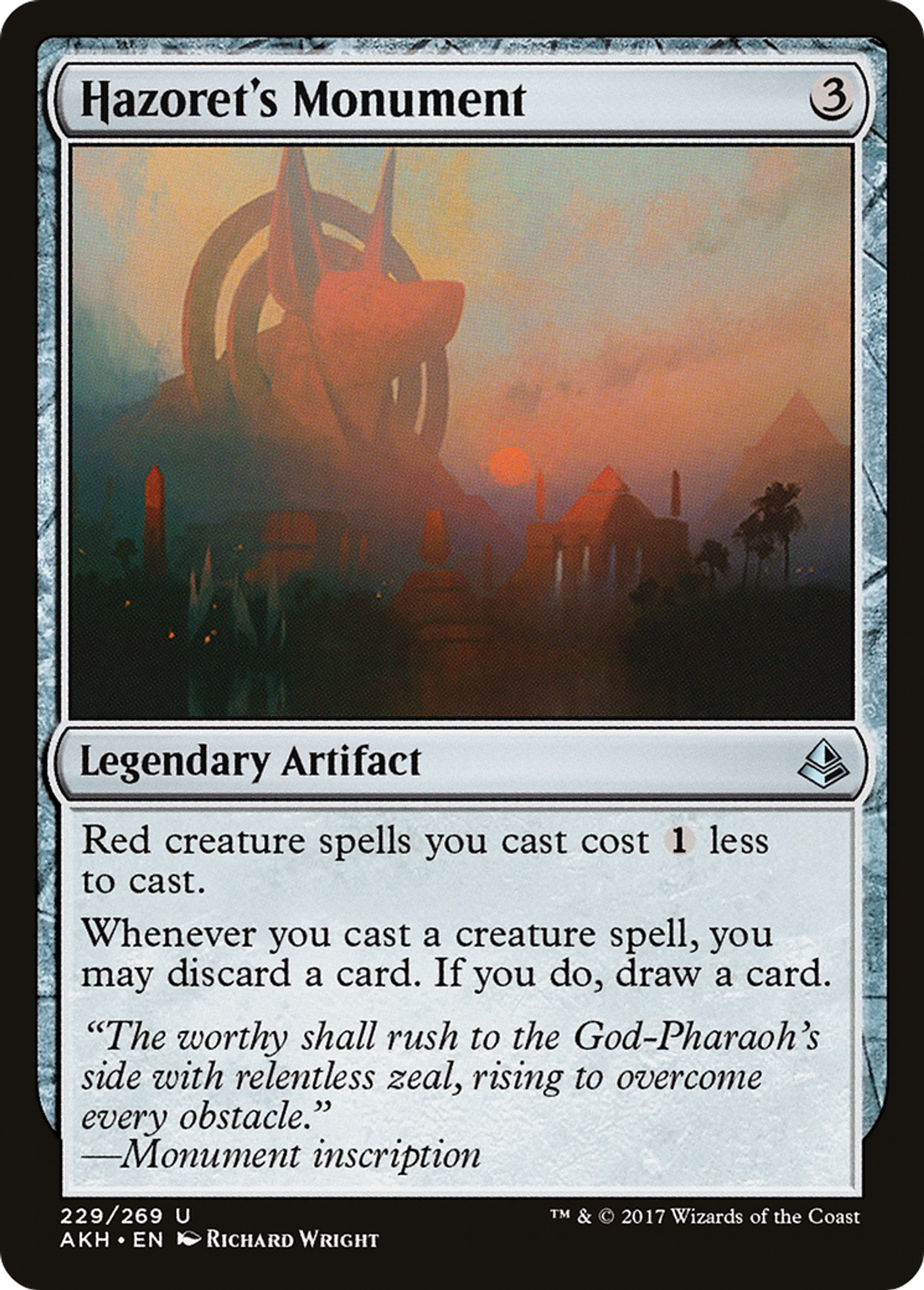 Monument d'Hazoret — Amonkhet — Magic: The Gathering
