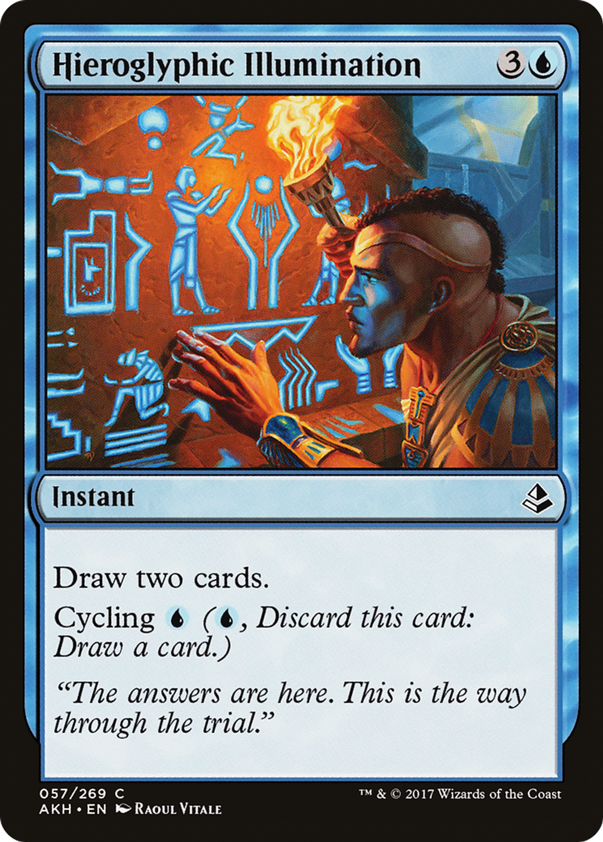 Hieroglyphic Illumination — Amonkhet — Magic: The Gathering