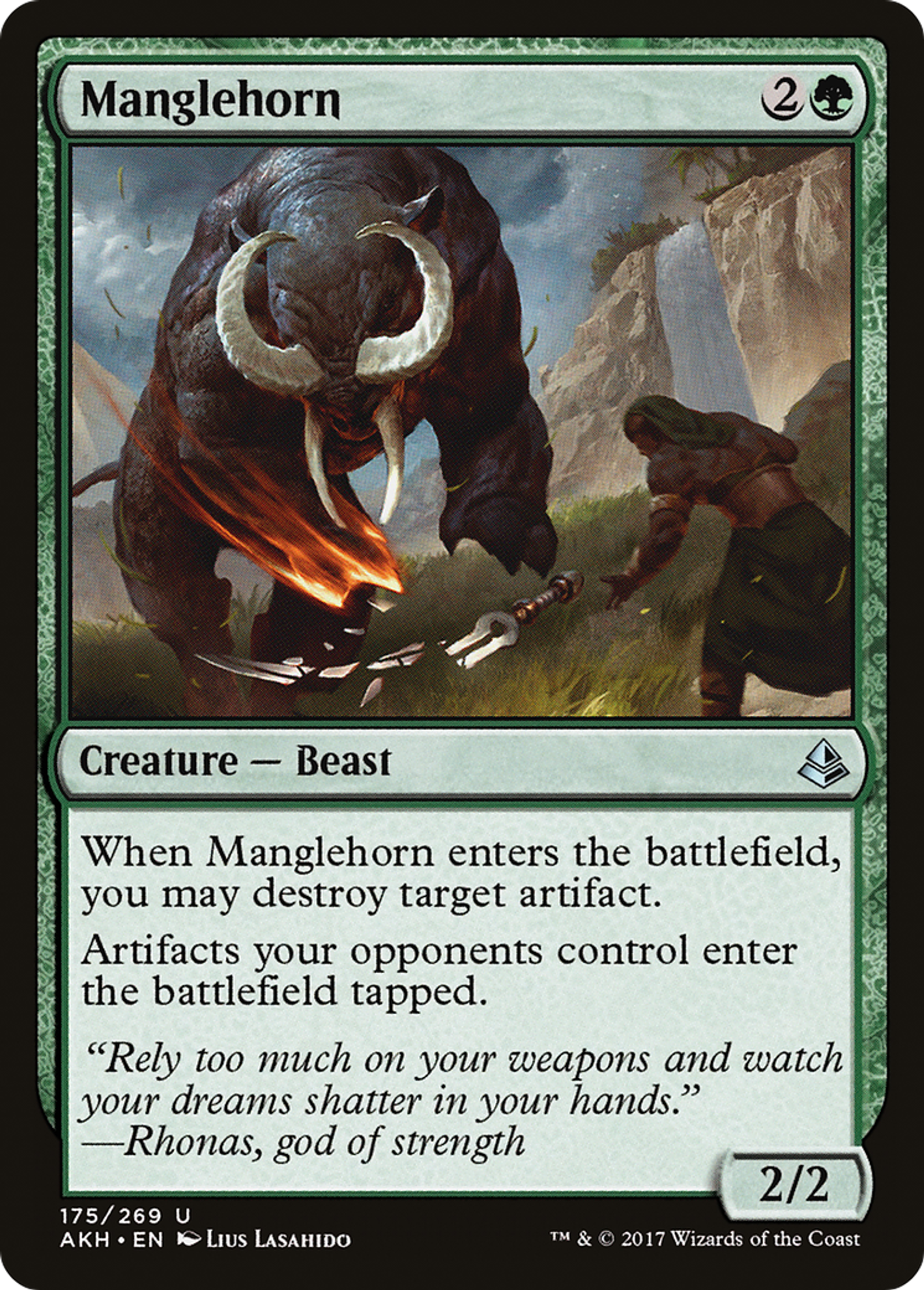 Déchiqueteur cornu — Amonkhet — Magic: The Gathering