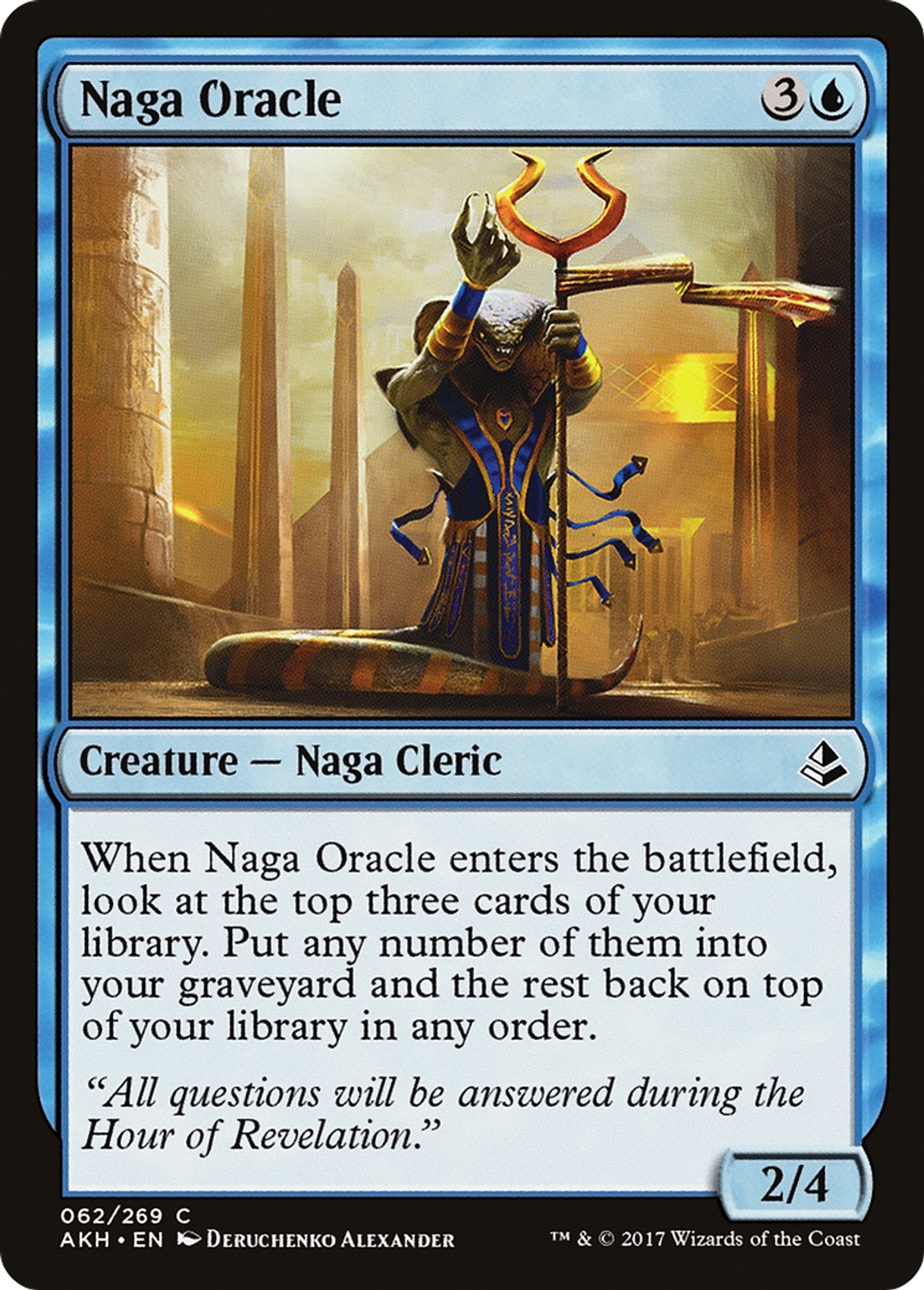 Naga Oracle — Amonkhet — Magic: The Gathering