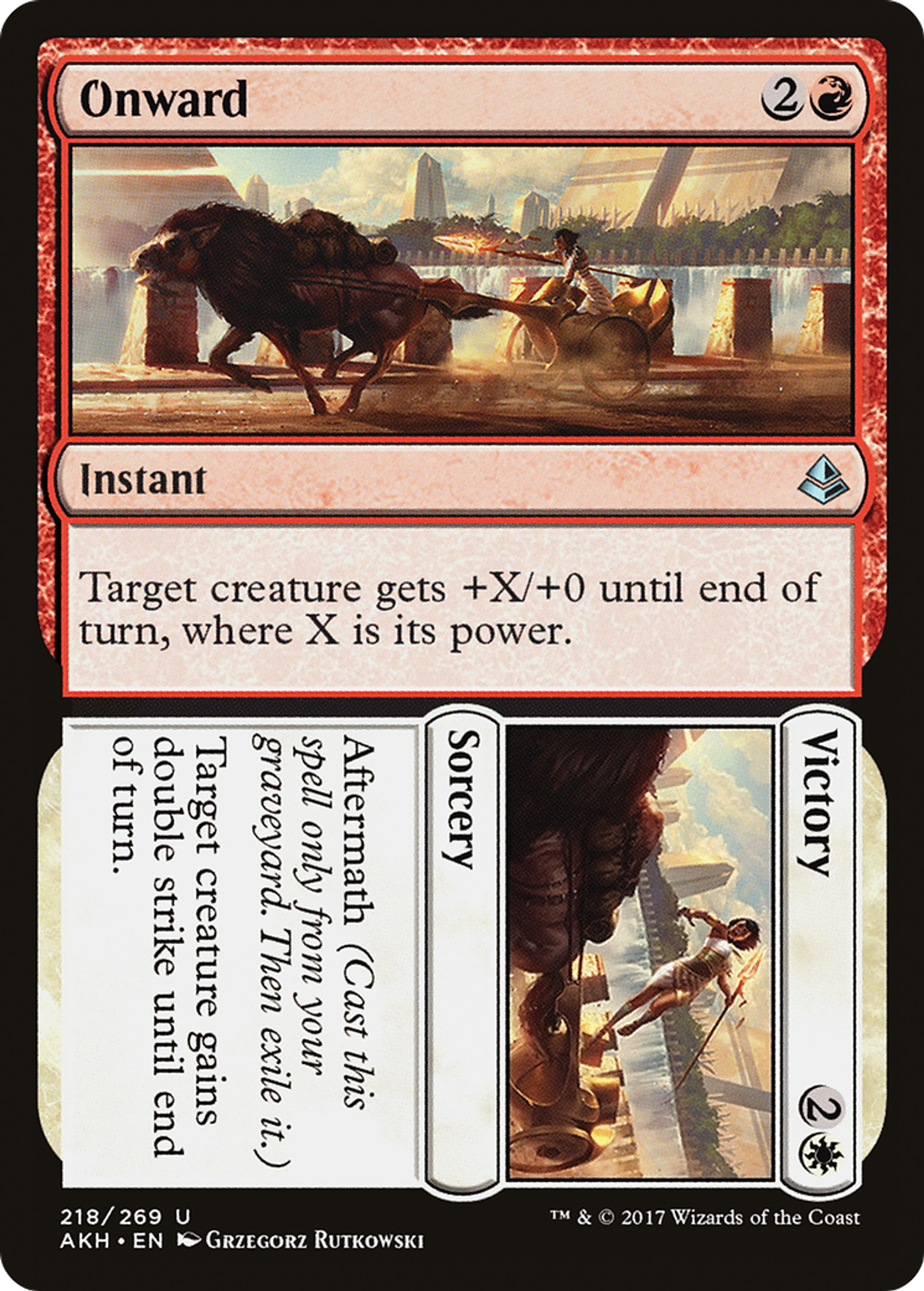 Onward // Victory — Amonkhet — Magic: The Gathering