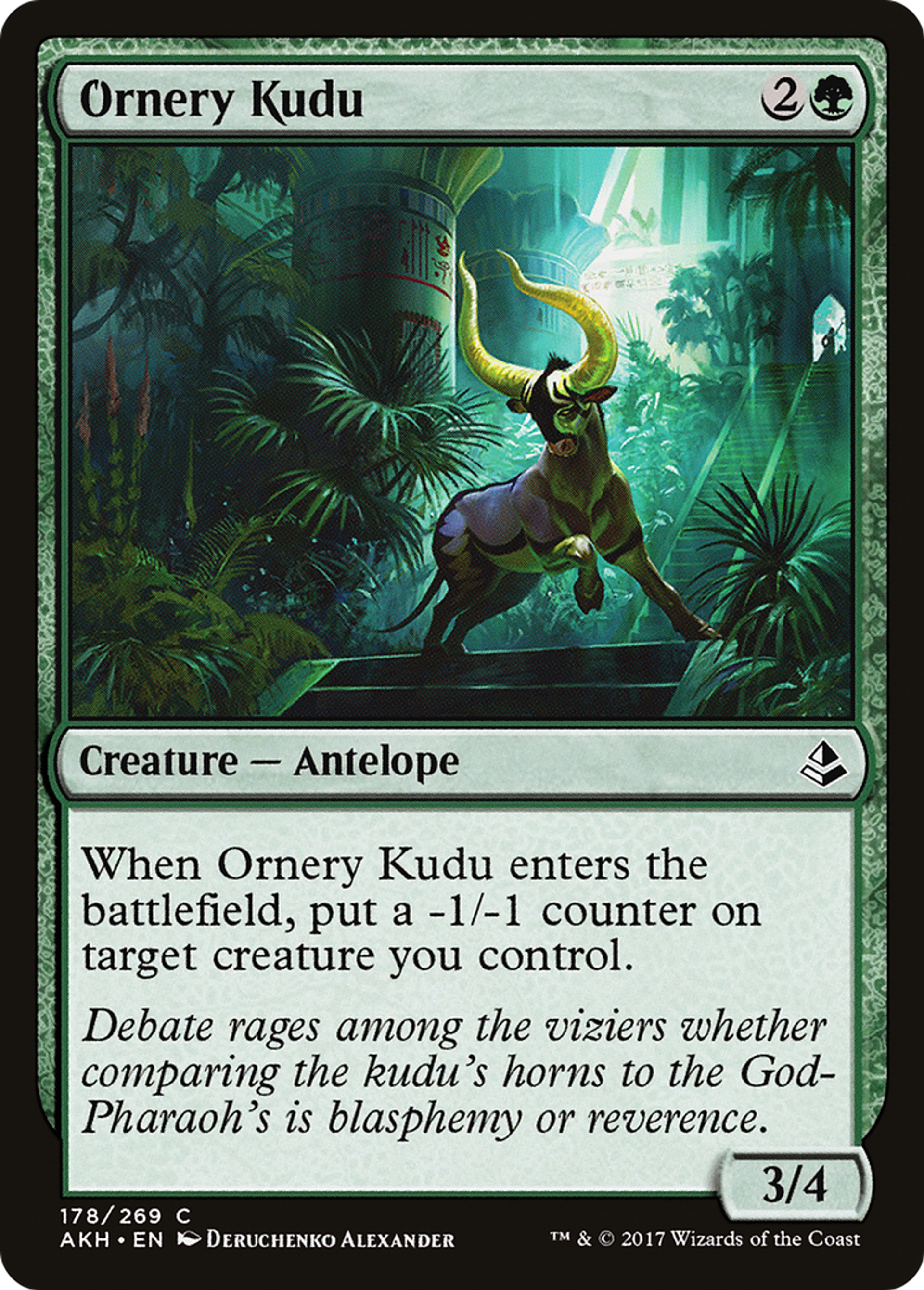 Ornery Kudu — Amonkhet — Magic: The Gathering