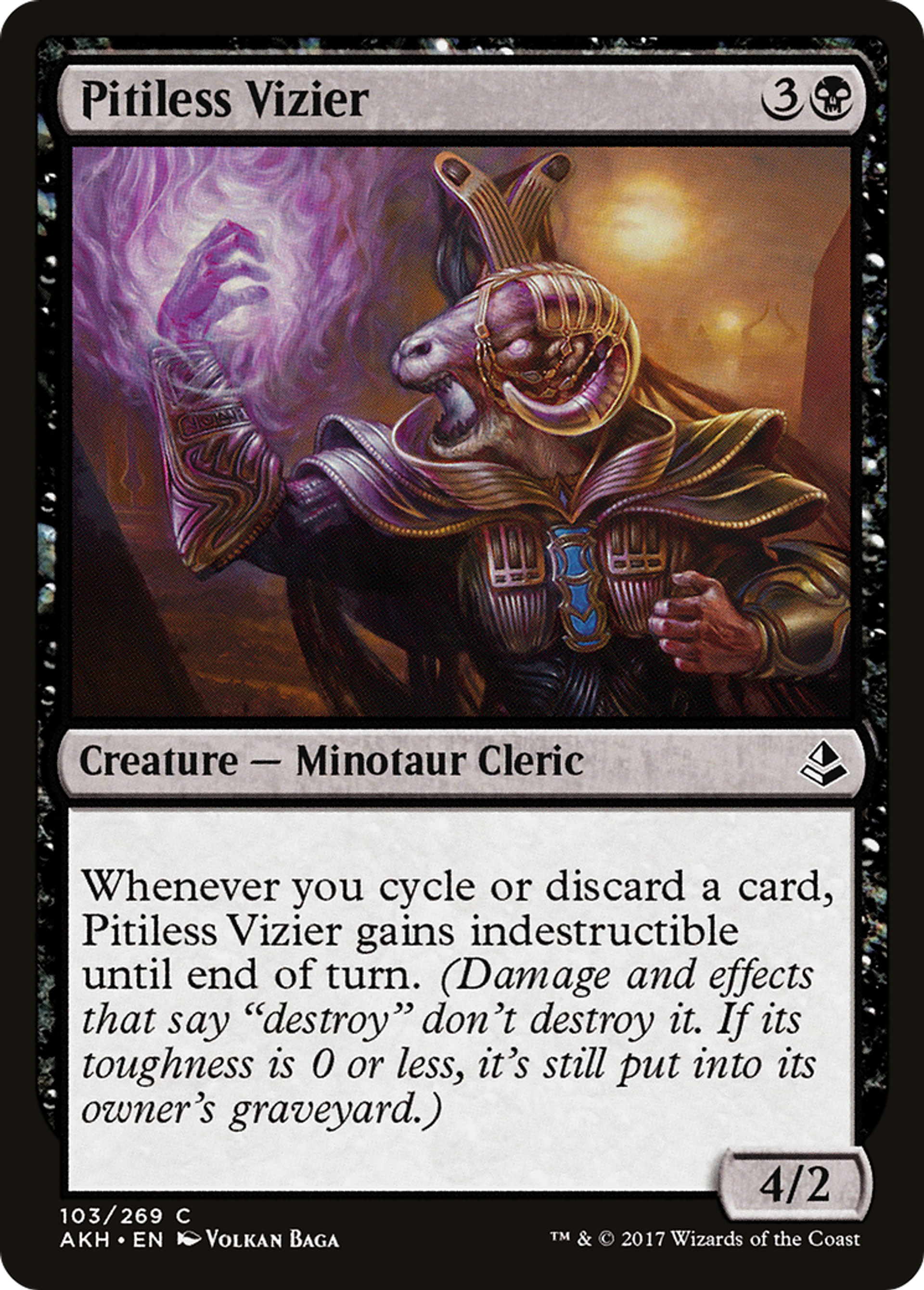 Pitiless Vizier — Amonkhet — Magic: The Gathering