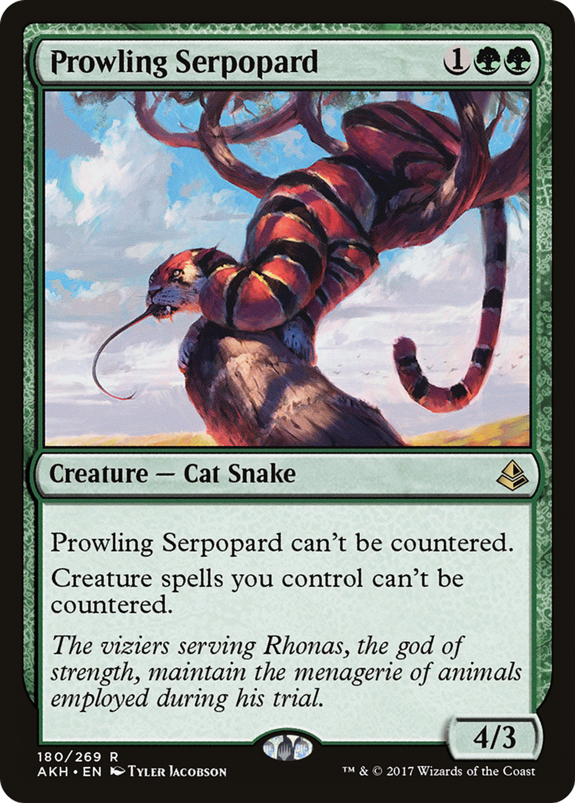 Serpopard rôdeur — Amonkhet — Magic: The Gathering
