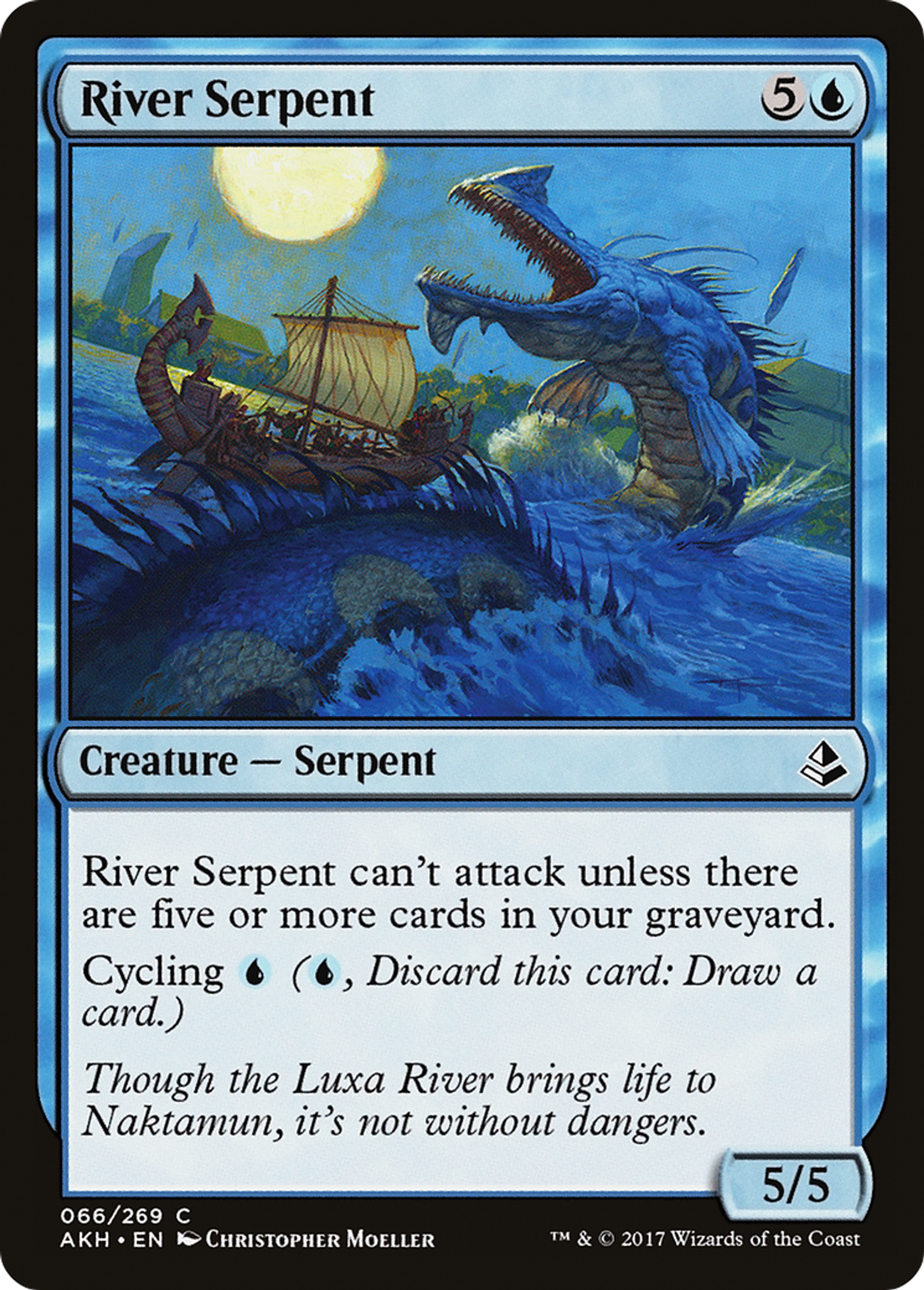 River Serpent — Amonkhet — Magic: The Gathering