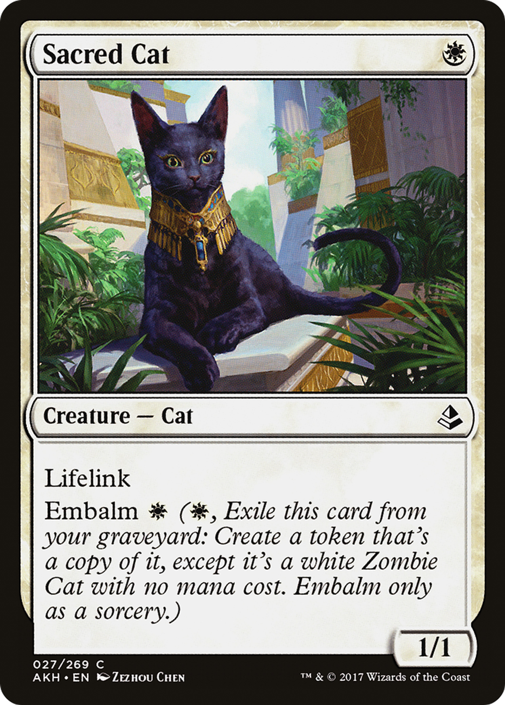 Sacred Cat — Amonkhet — Magic: The Gathering