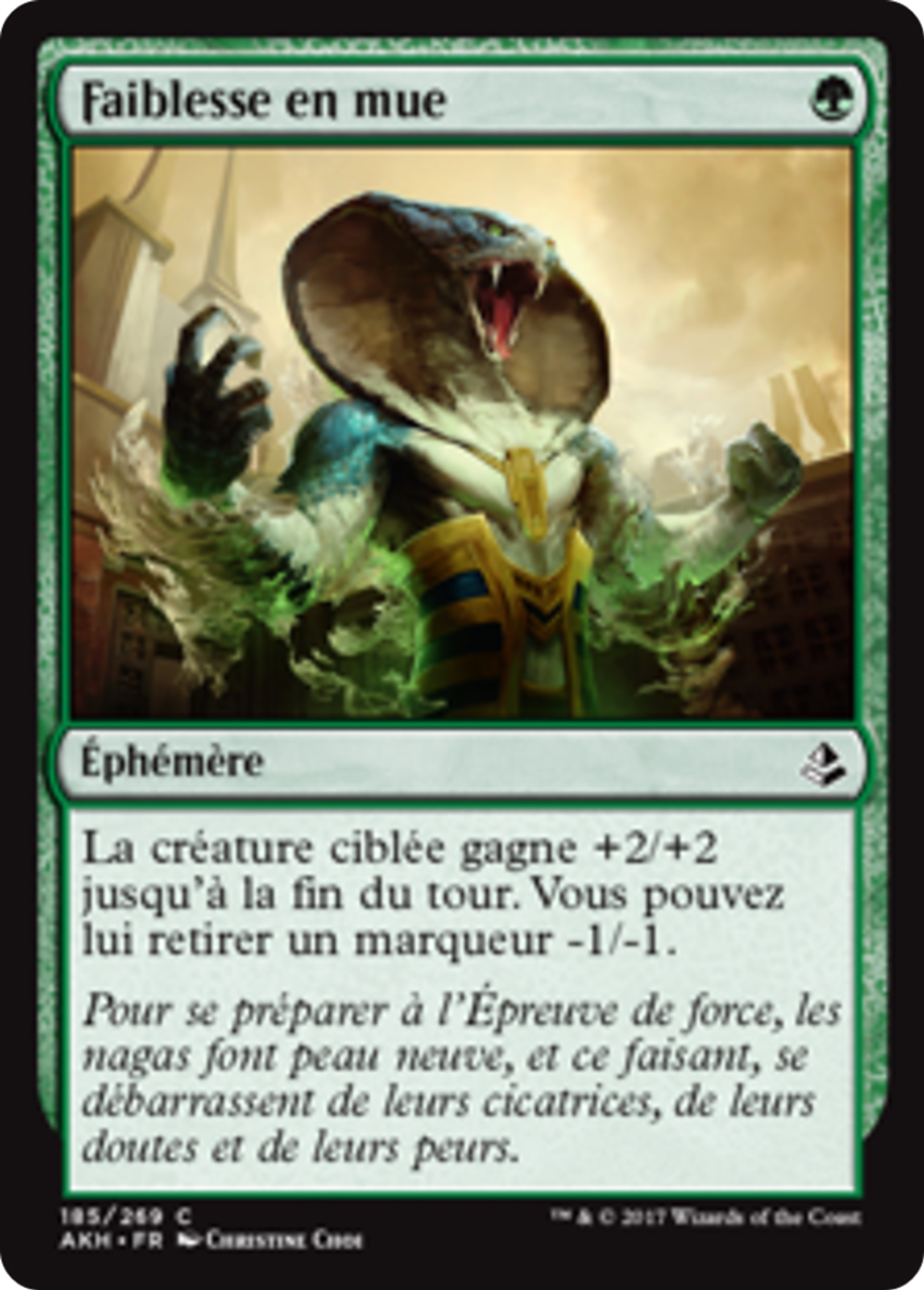 Faiblesse en mue — Amonkhet — Magic: The Gathering