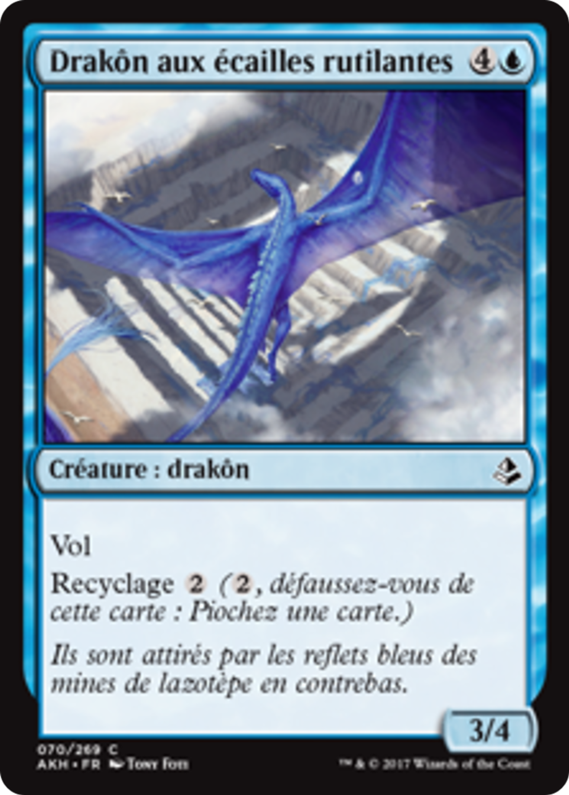 Drakôn aux écailles rutilantes — Amonkhet — Magic: The Gathering