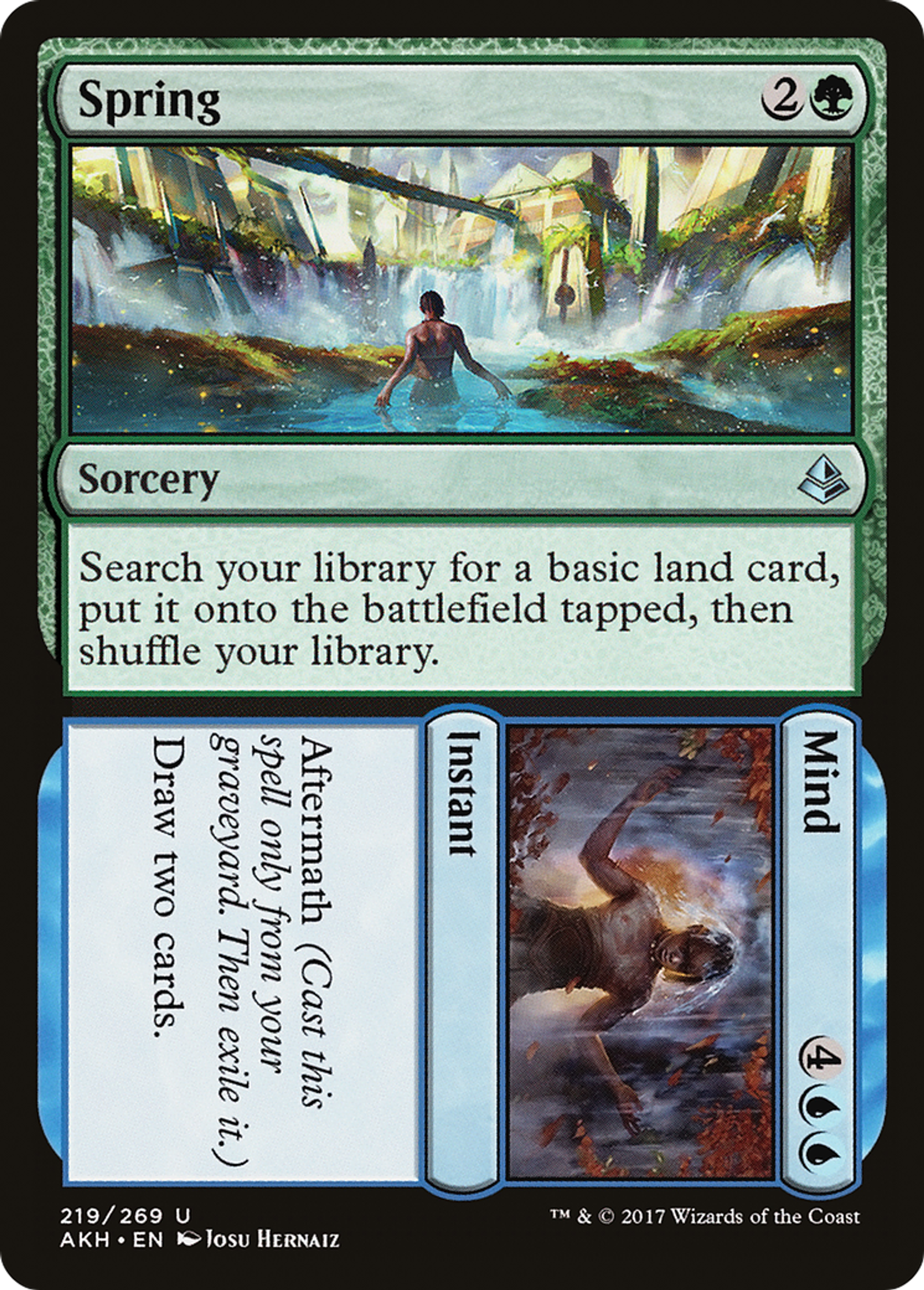 Spring // Mind — Amonkhet — Magic: The Gathering