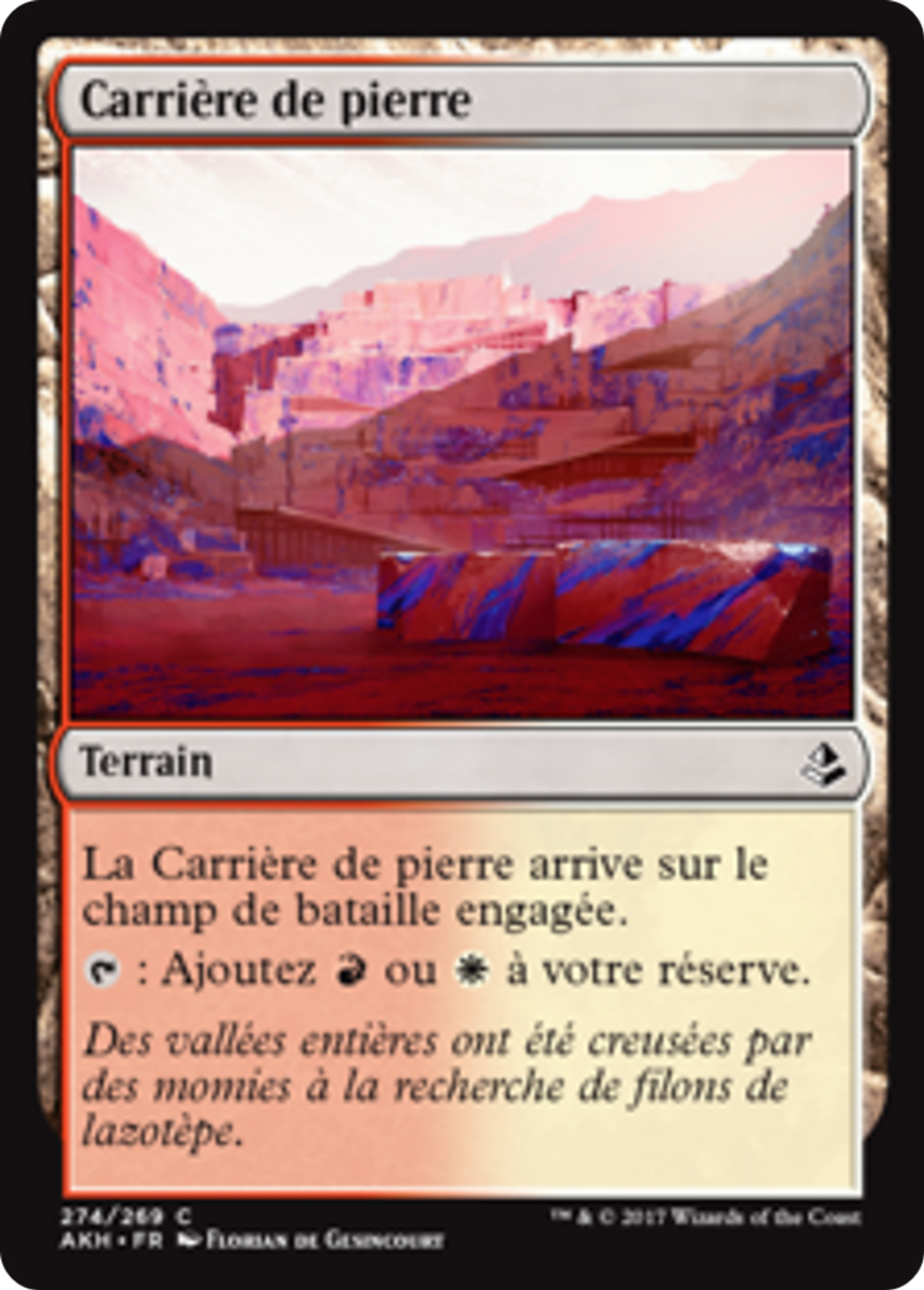 Carrière de pierre — Amonkhet — Magic: The Gathering