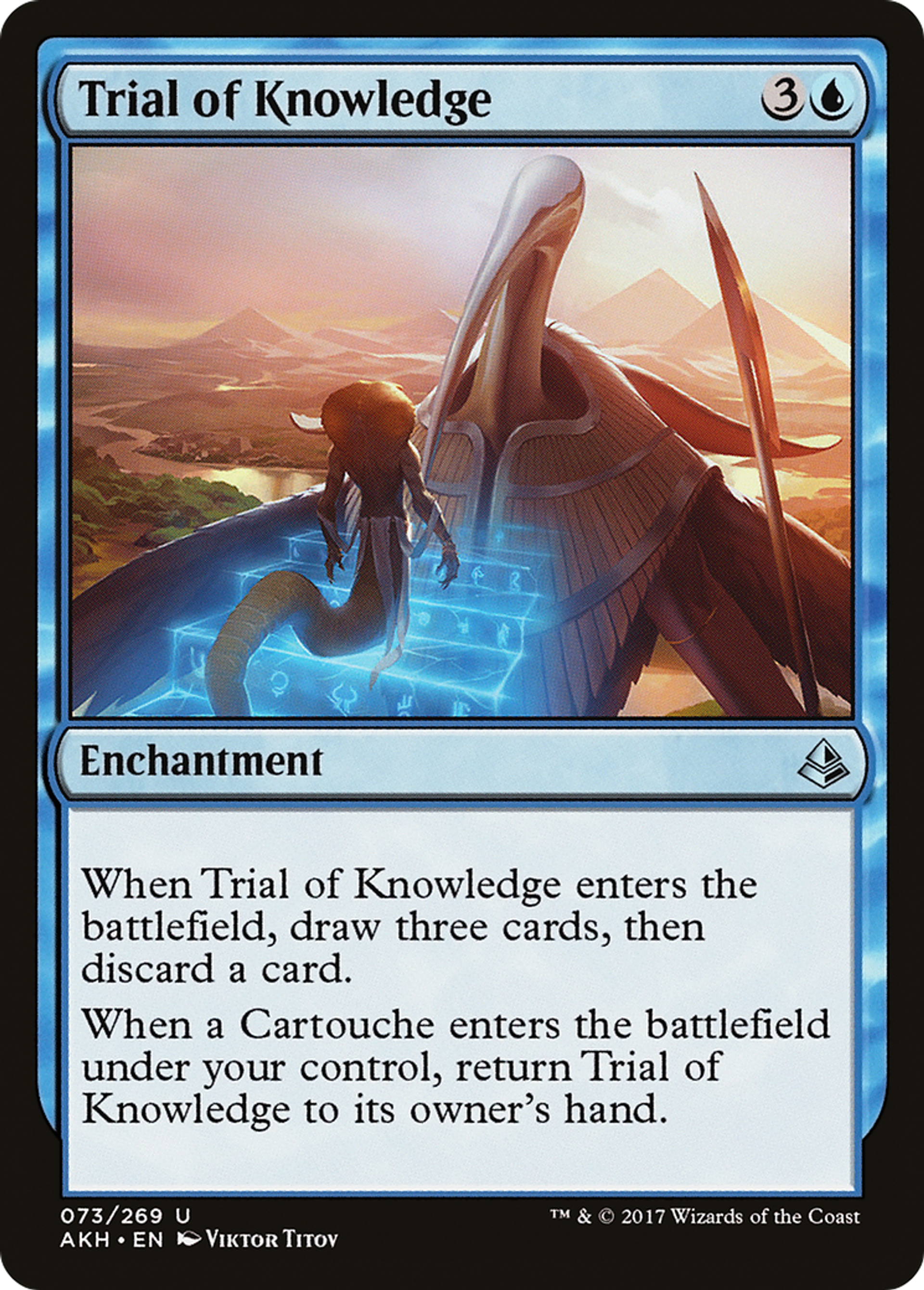Trial of Knowledge — Amonkhet — Magic: The Gathering
