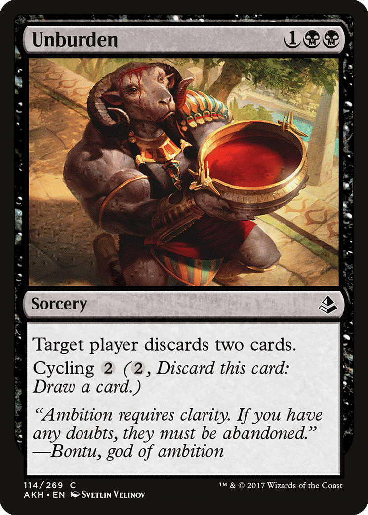 Unburden — Amonkhet — Magic: The Gathering