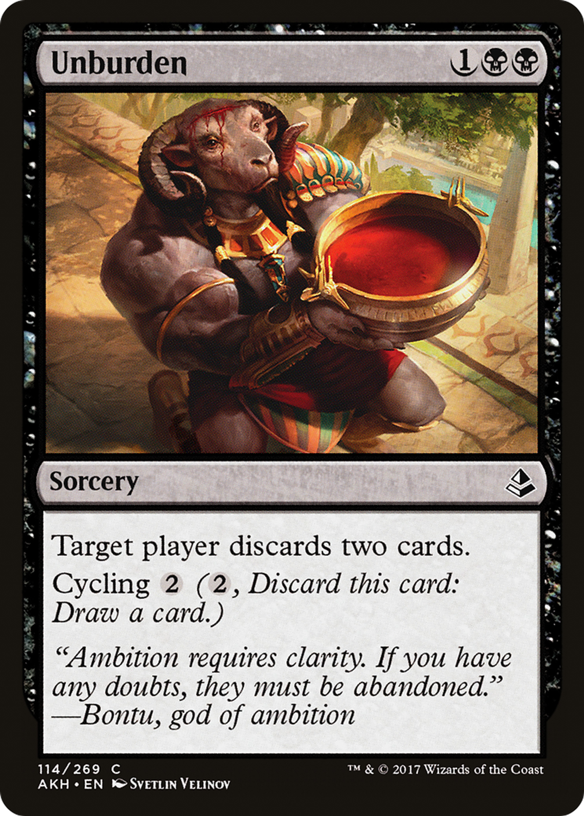 Unburden — Amonkhet — Magic: The Gathering
