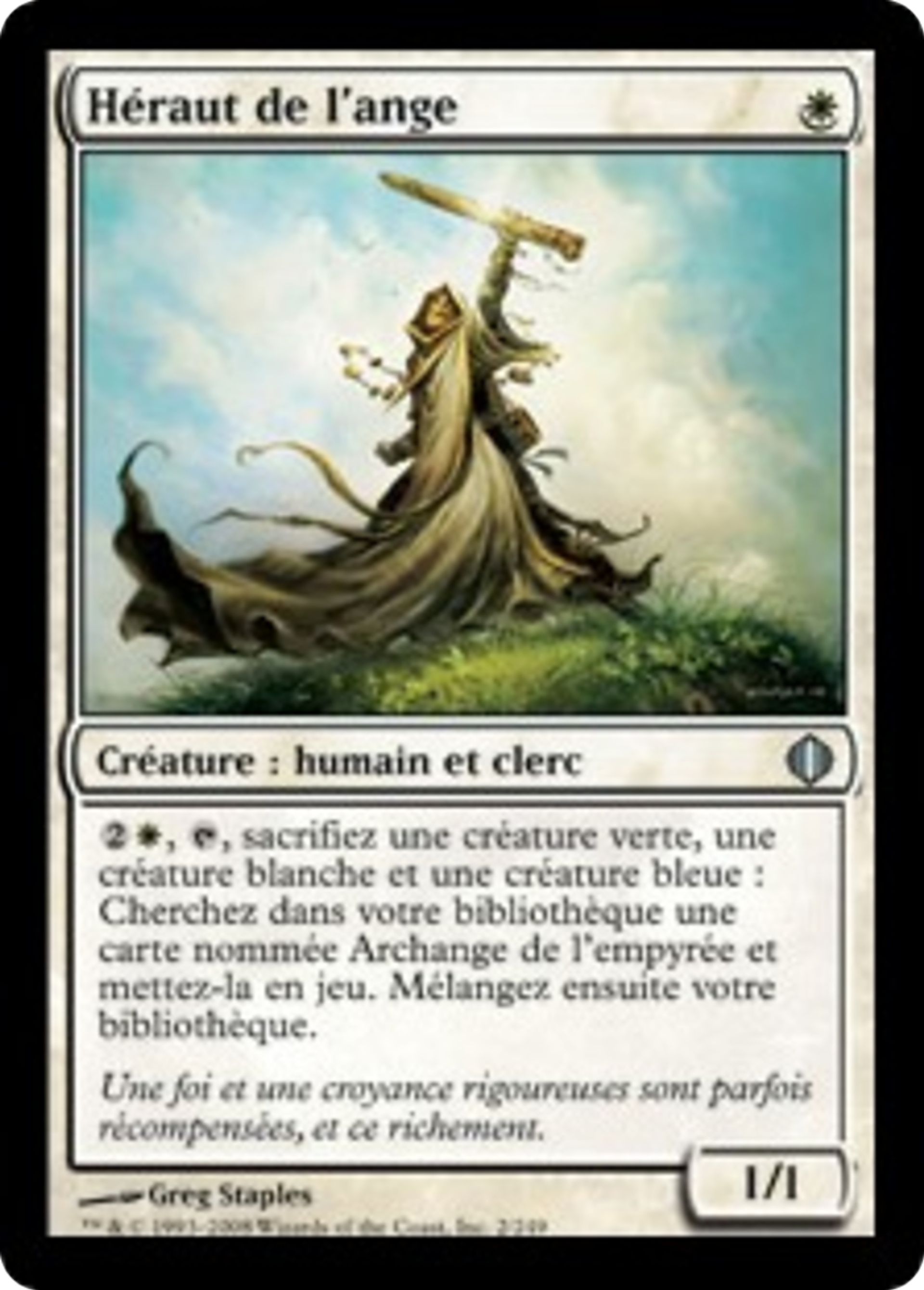 Héraut de l'ange — Shards of Alara — Magic: The Gathering