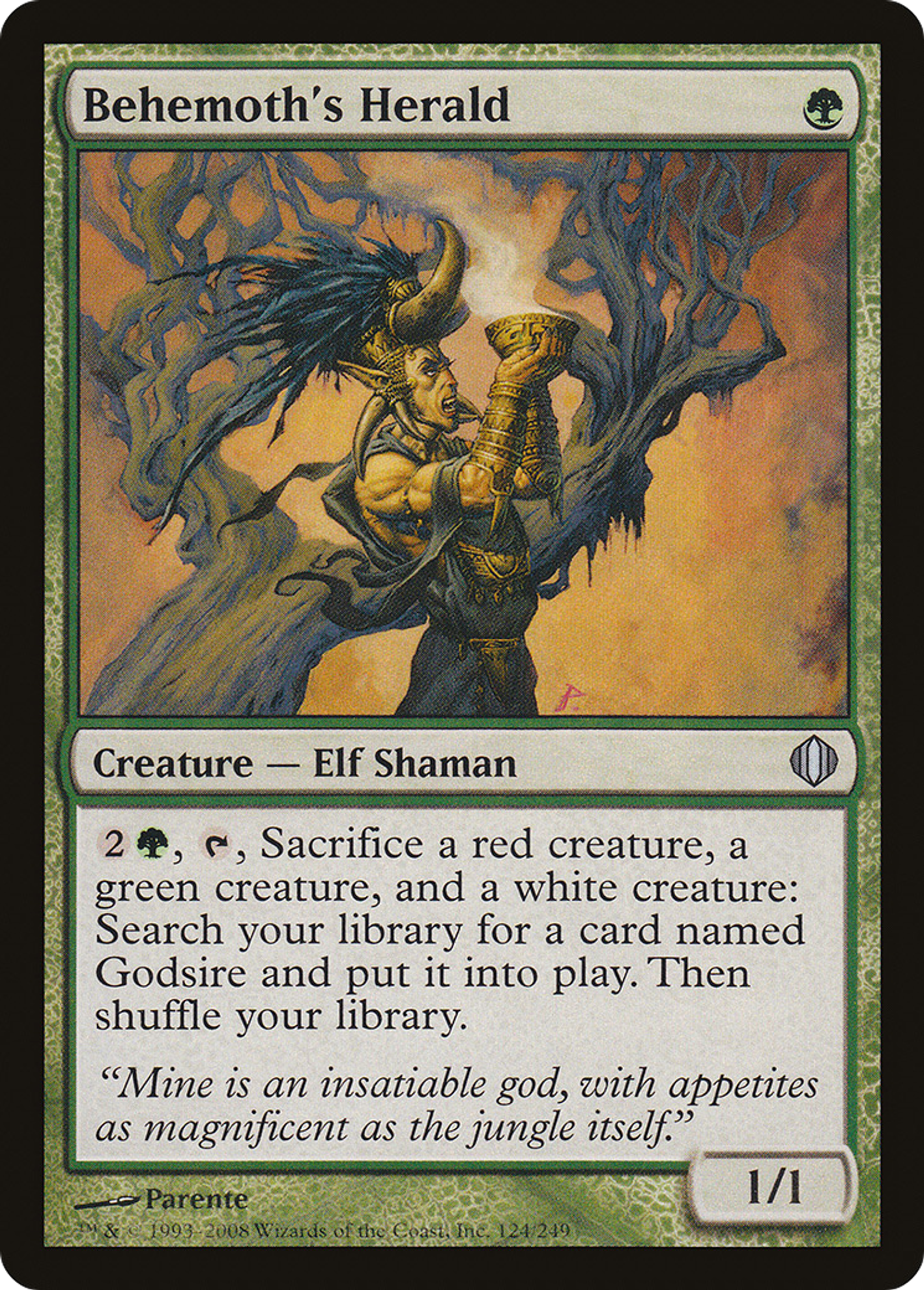 Héraut du béhémoth — Shards of Alara — Magic: The Gathering