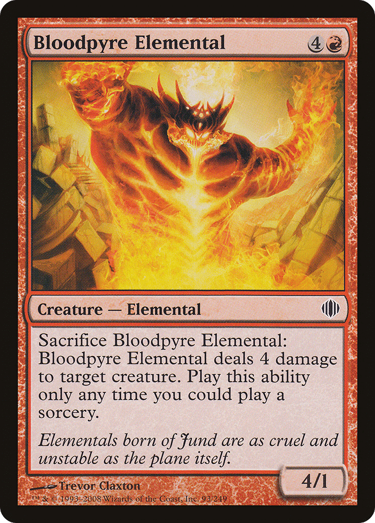 Bloodpyre Elemental — Shards of Alara — Magic: The Gathering