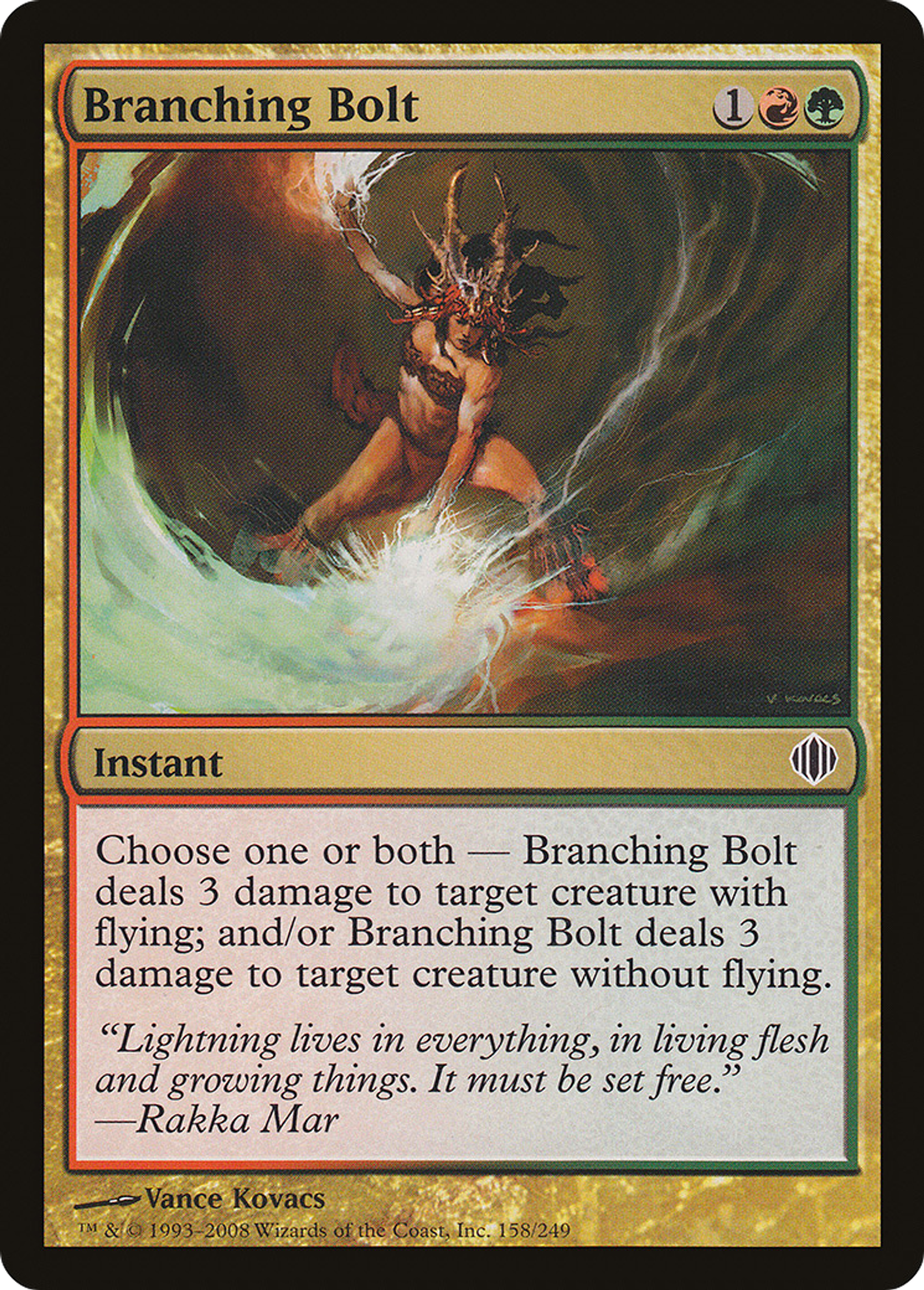 Branching Bolt — Shards of Alara — Magic: The Gathering