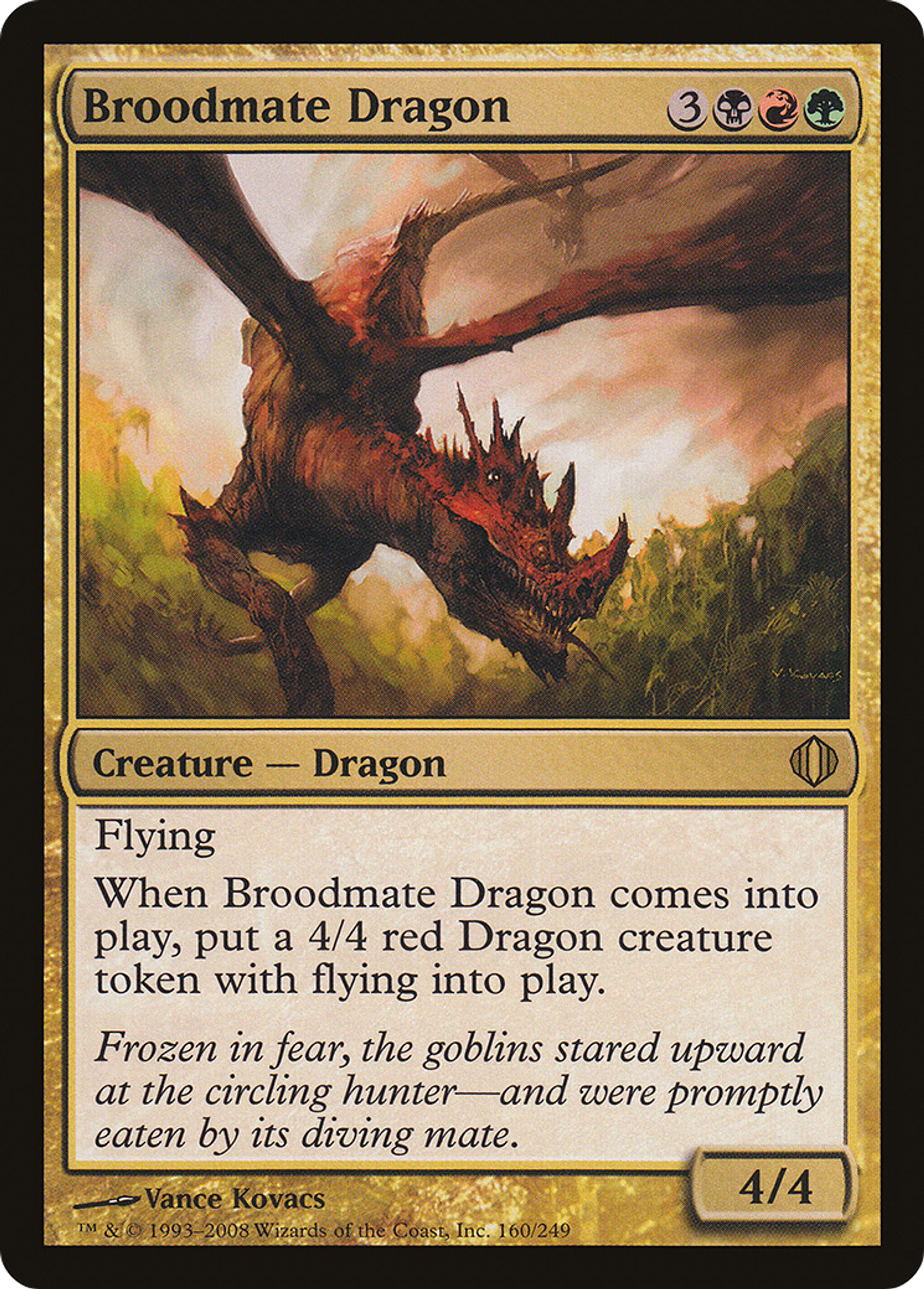 Broodmate Dragon — Shards of Alara — Magic: The Gathering