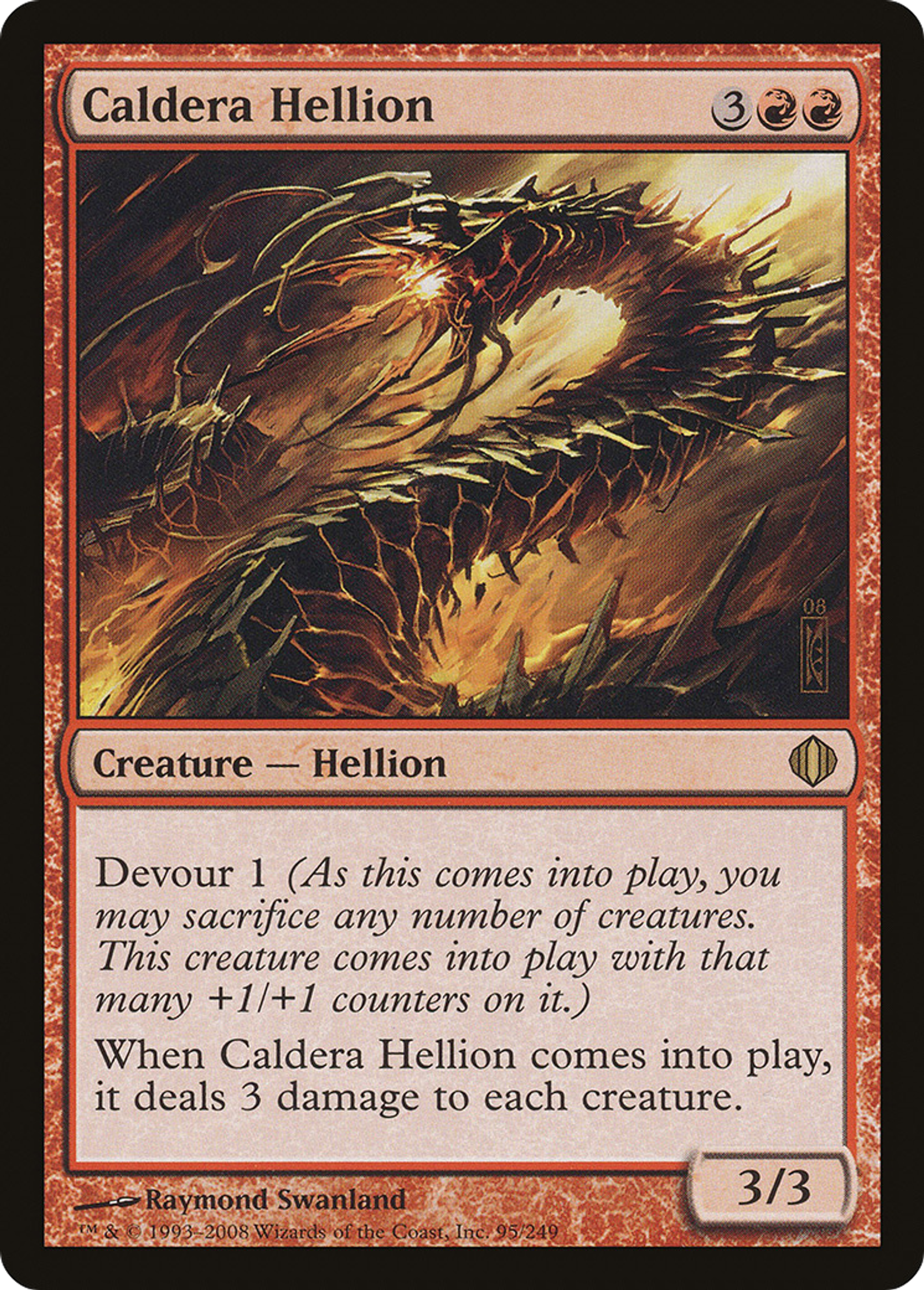 Monstruosité des caldeiras — Shards of Alara — Magic: The Gathering
