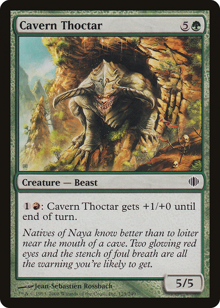 Cavern Thoctar — Shards of Alara — Magic: The Gathering