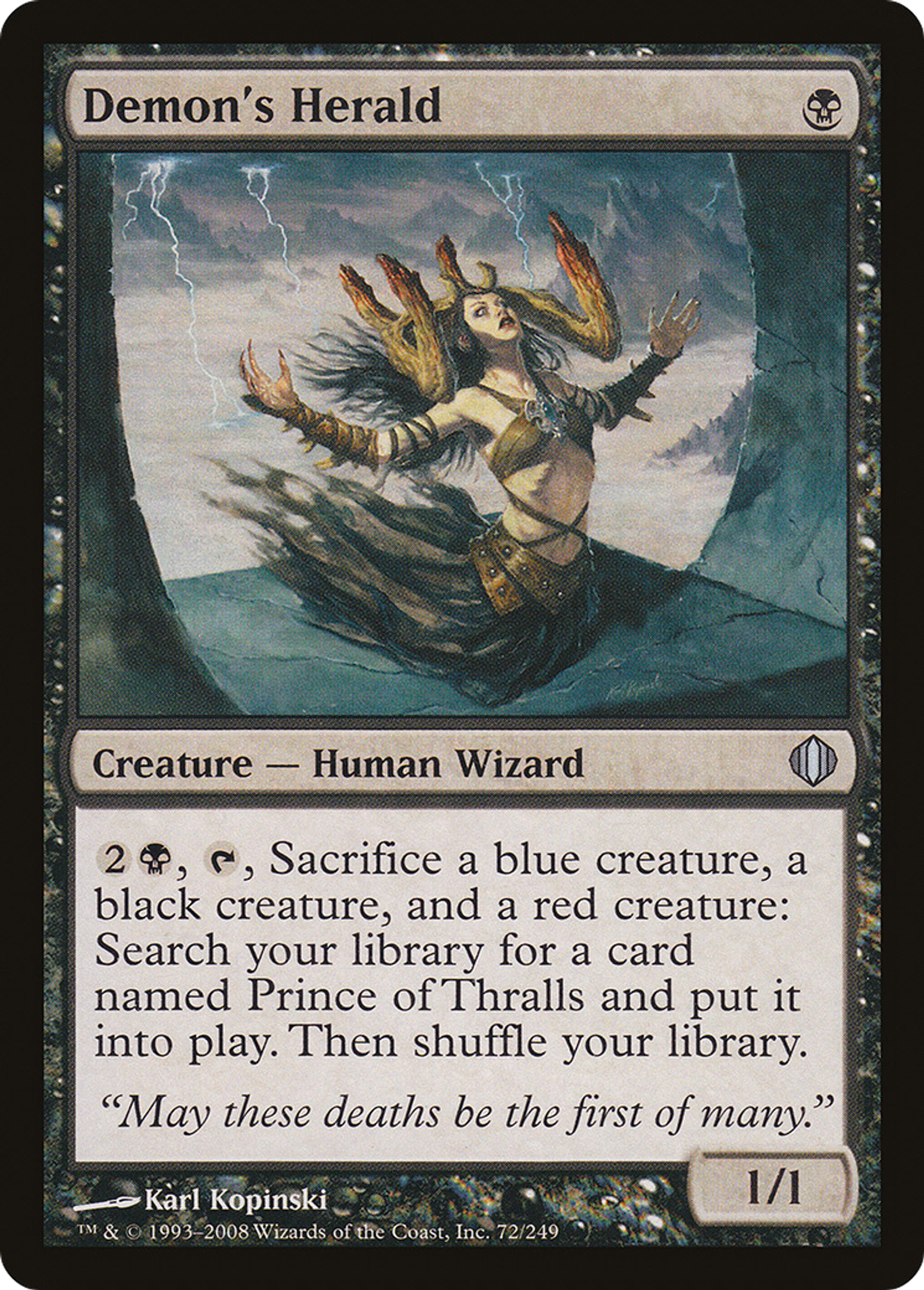 Héraut du démon — Shards of Alara — Magic: The Gathering