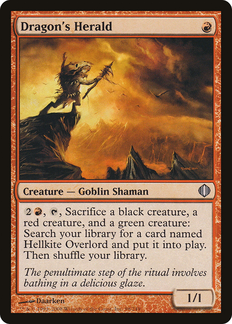 Dragon's Herald — Shards of Alara — Magic: The Gathering