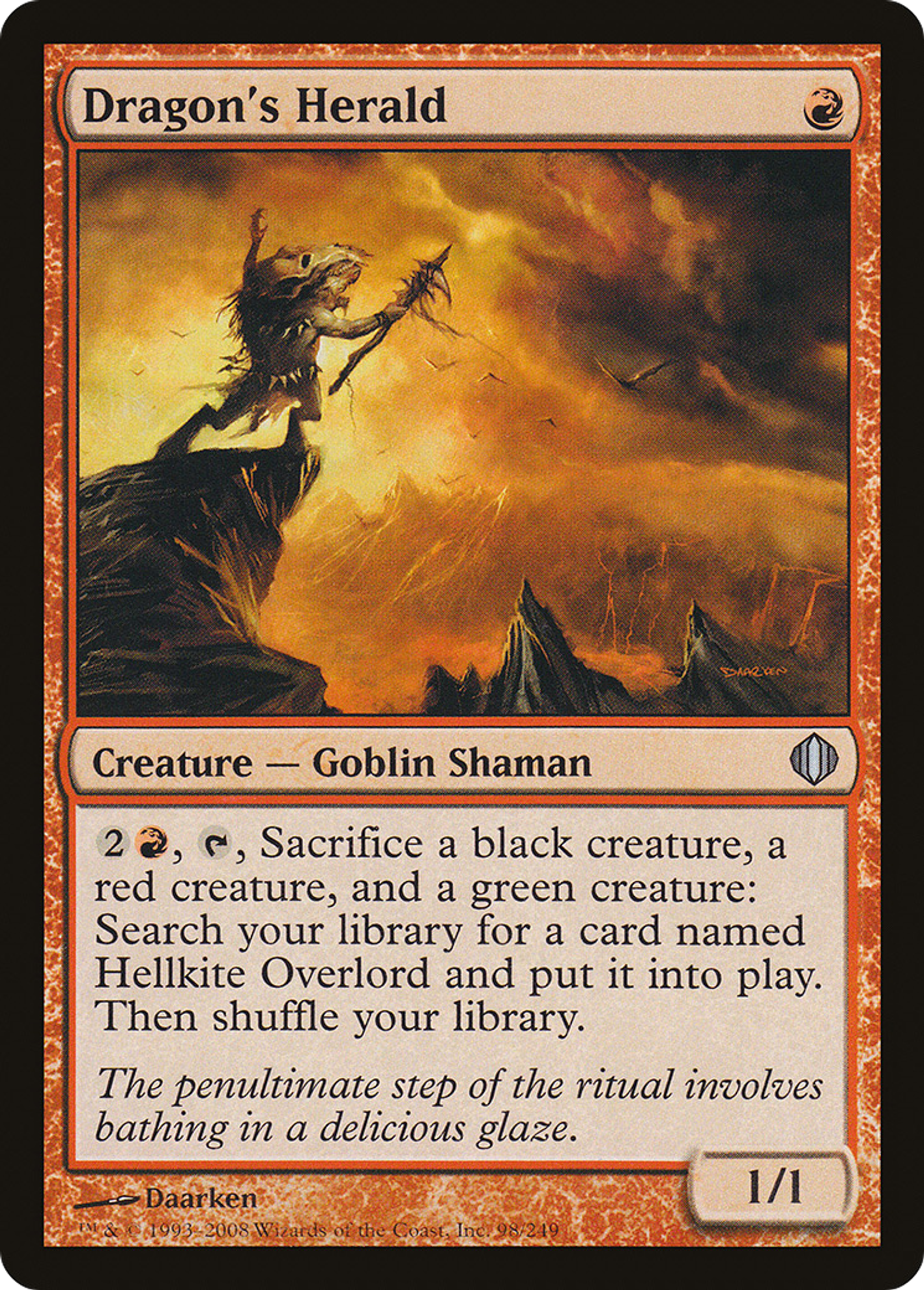 Héraut du dragon — Shards of Alara — Magic: The Gathering