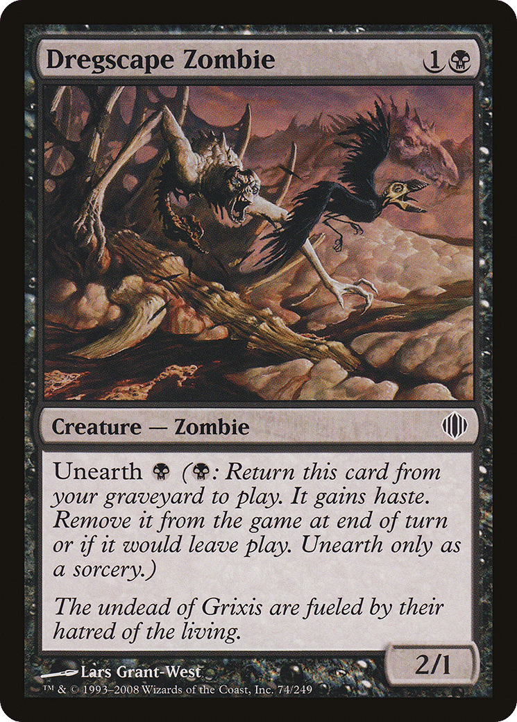 Dregscape Zombie — Shards of Alara — Magic: The Gathering