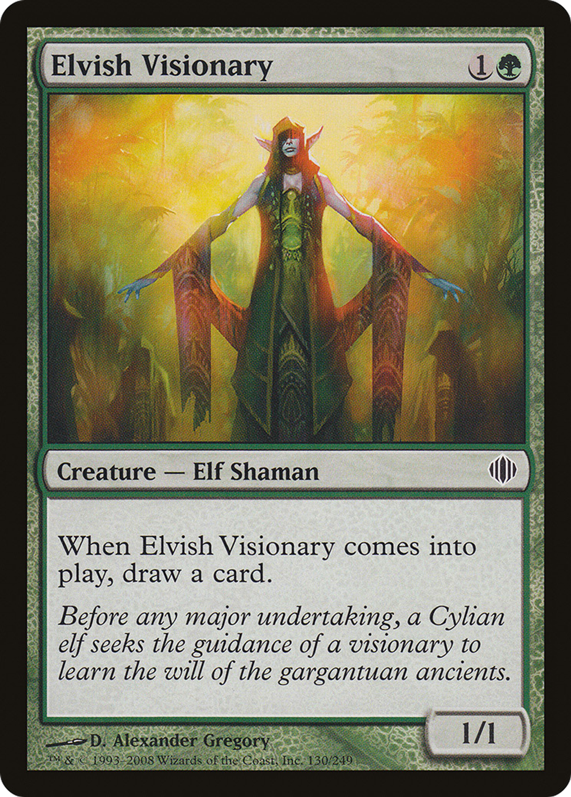 Visionnaire elfe — Shards of Alara — Magic: The Gathering