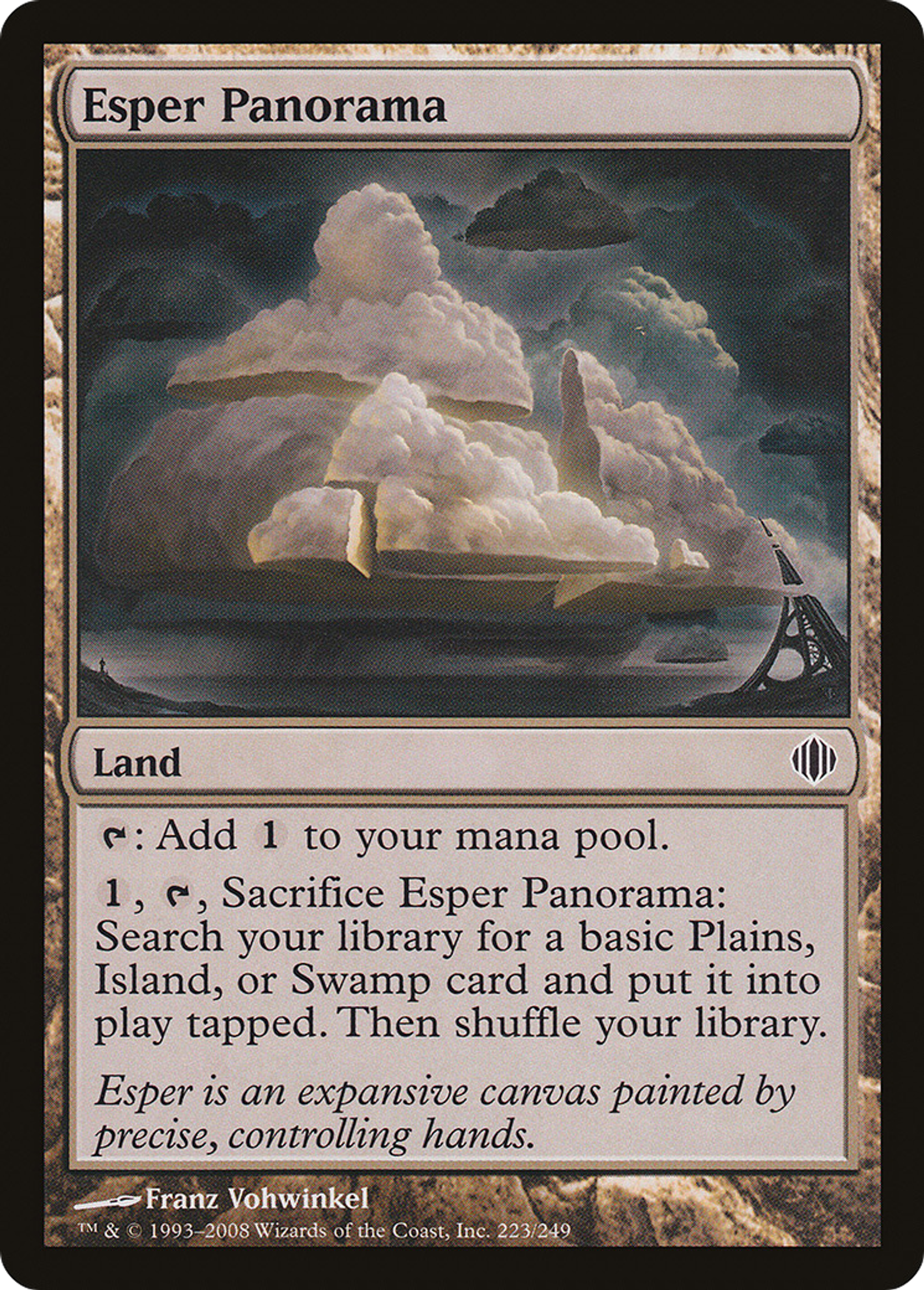 Esper Panorama — Shards of Alara — Magic: The Gathering