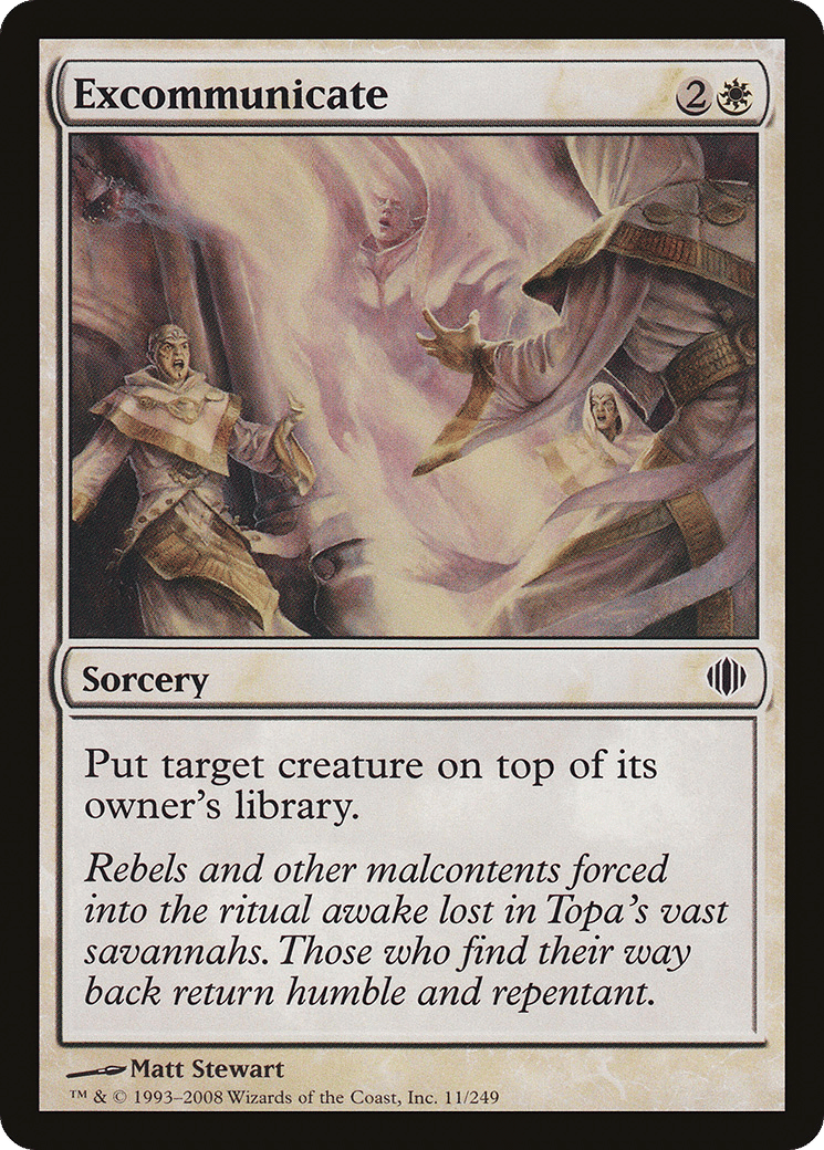 Excommunicate — Shards of Alara — Magic: The Gathering