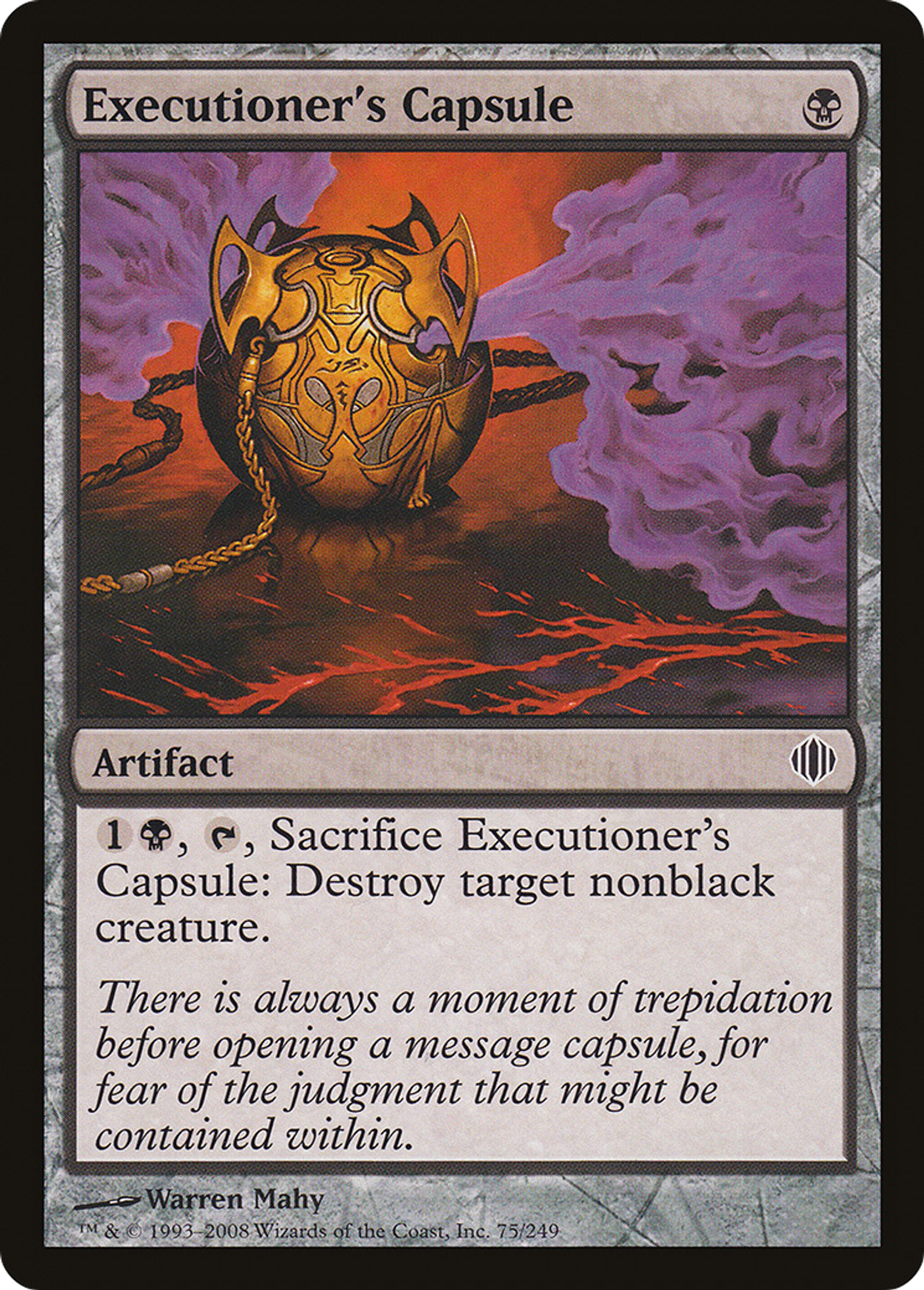Capsule de l'exécuteur — Shards of Alara — Magic: The Gathering