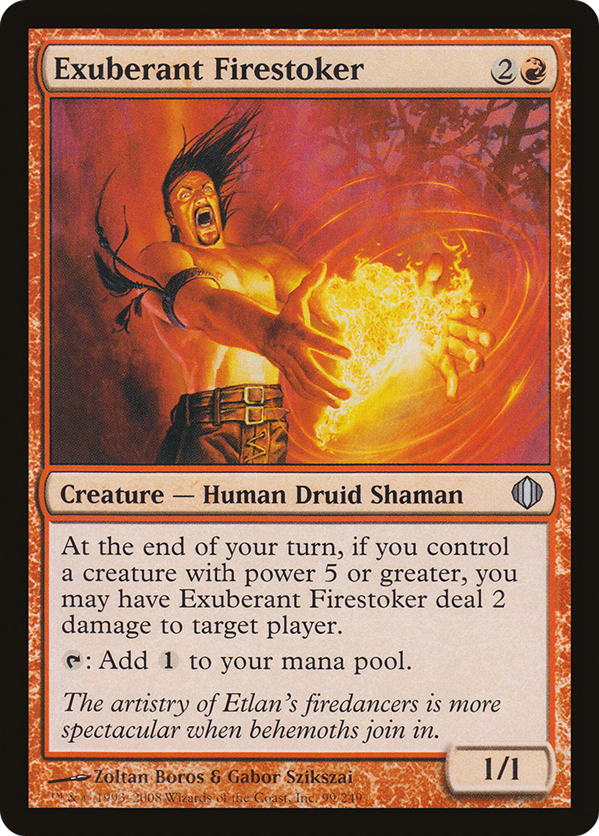 Chauffeur de feu exubérant — Shards of Alara — Magic: The Gathering