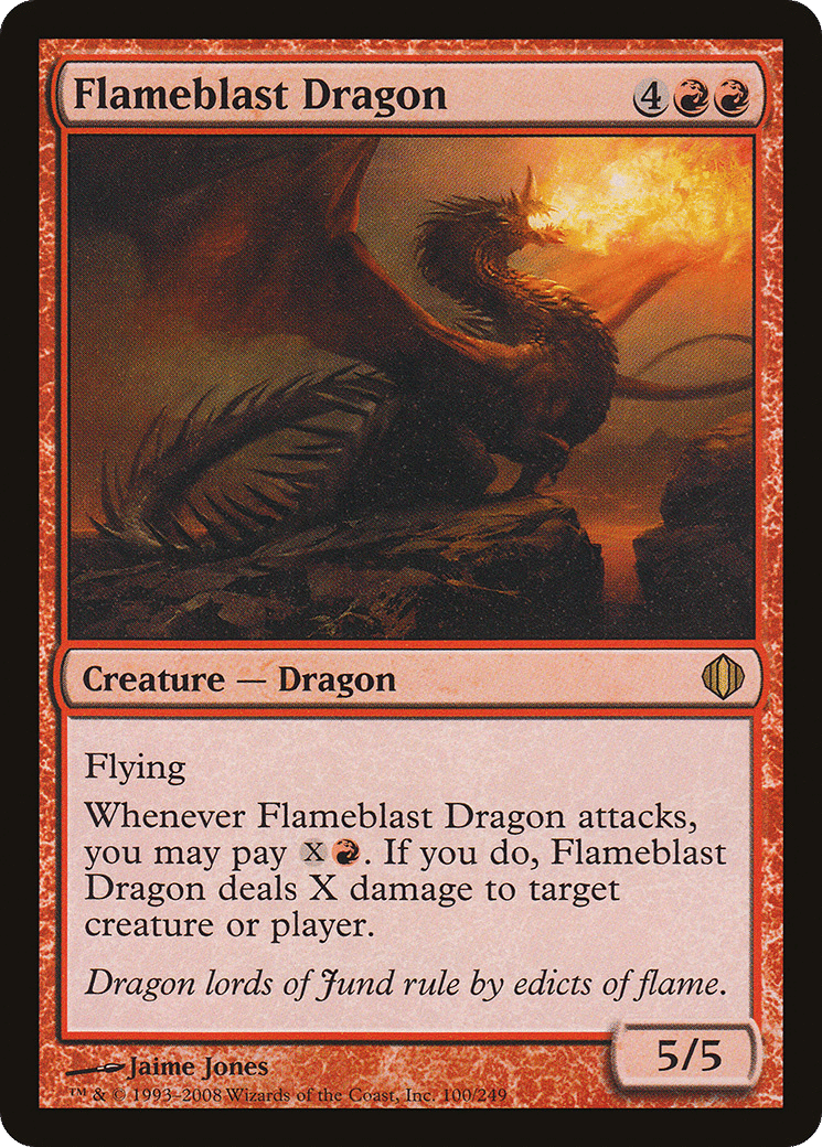 Flameblast Dragon — Shards of Alara — Magic: The Gathering