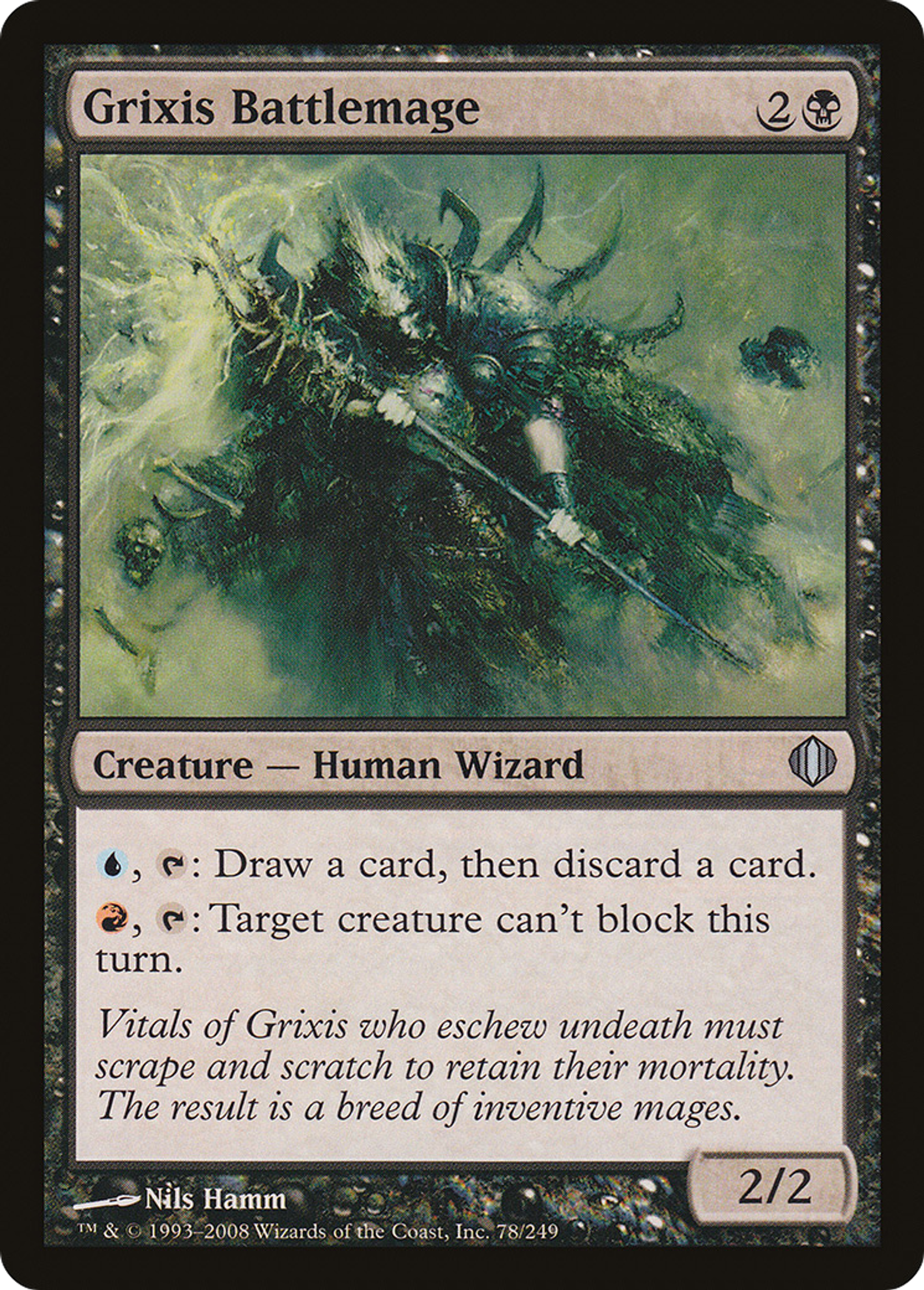 Mage de bataille de Grixis — Shards of Alara — Magic: The Gathering