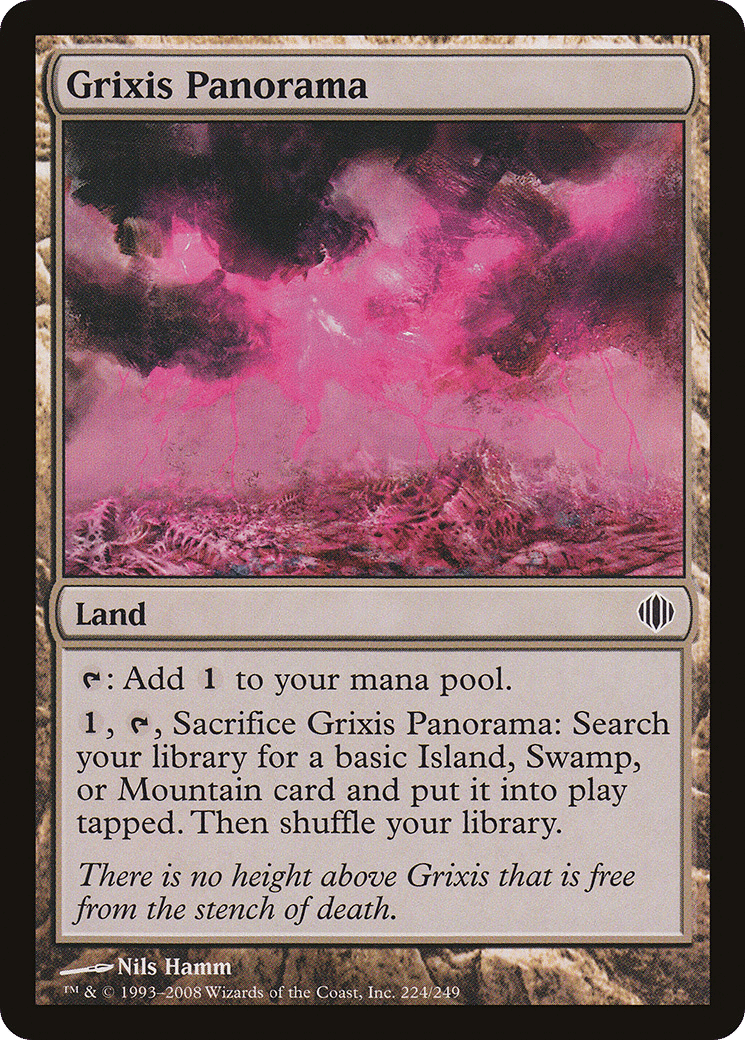 Grixis Panorama — Shards of Alara — Magic: The Gathering