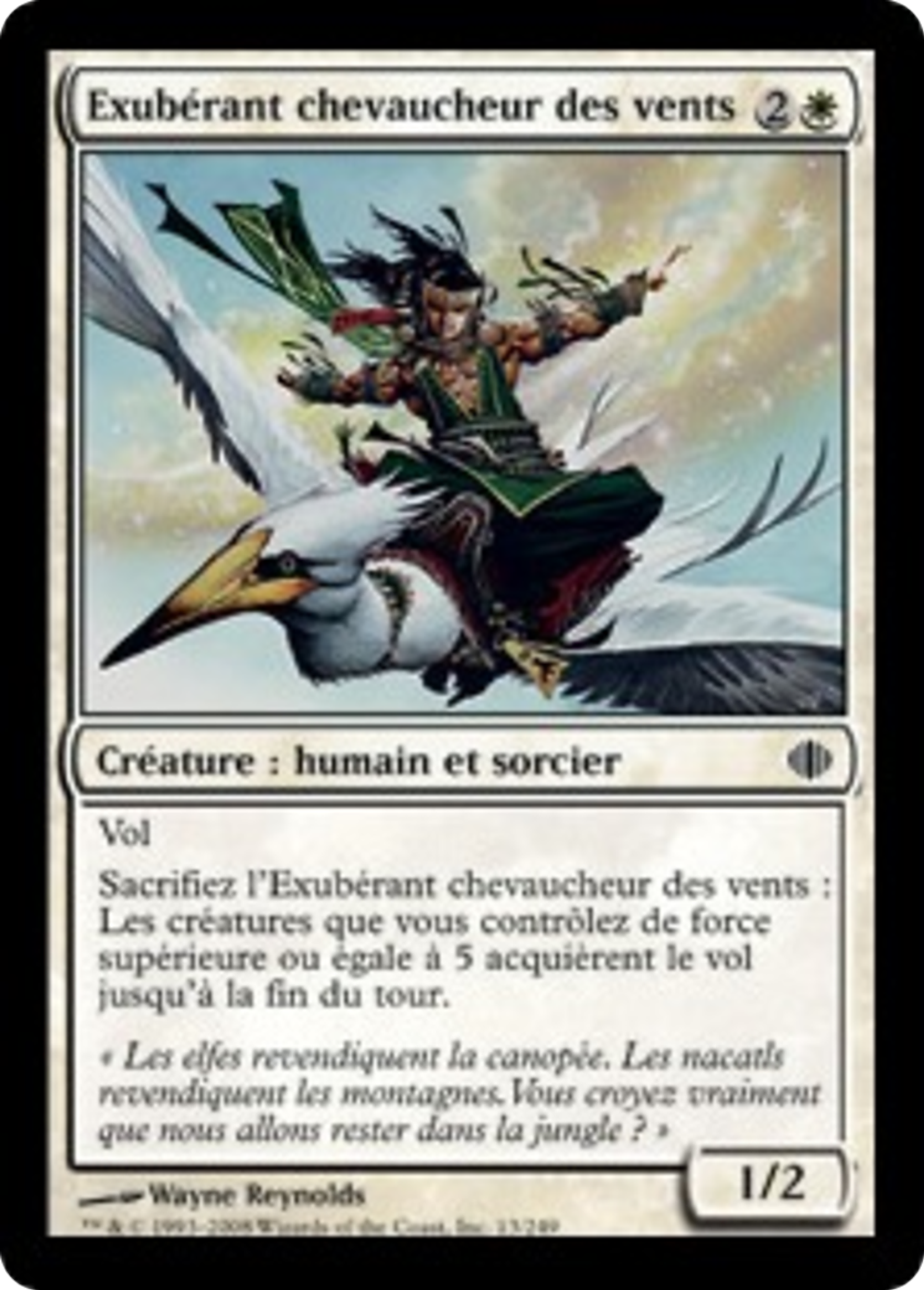 Exubérant chevaucheur des vents — Shards of Alara — Magic: The Gathering