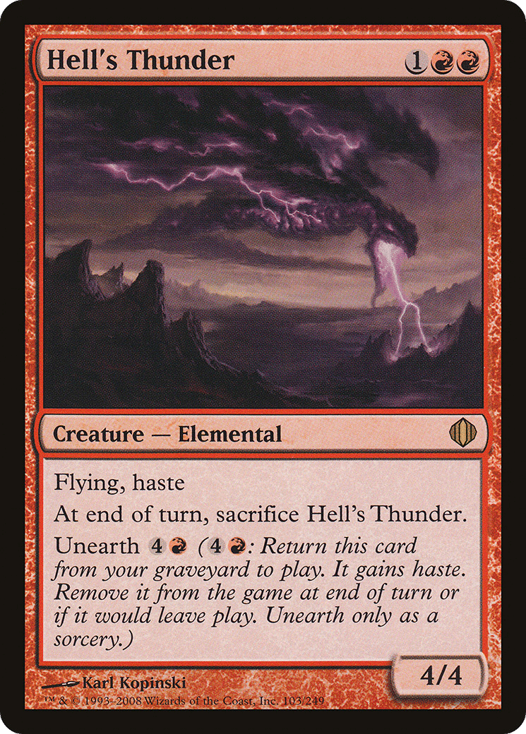 Hell's Thunder — Shards of Alara — Magic: The Gathering
