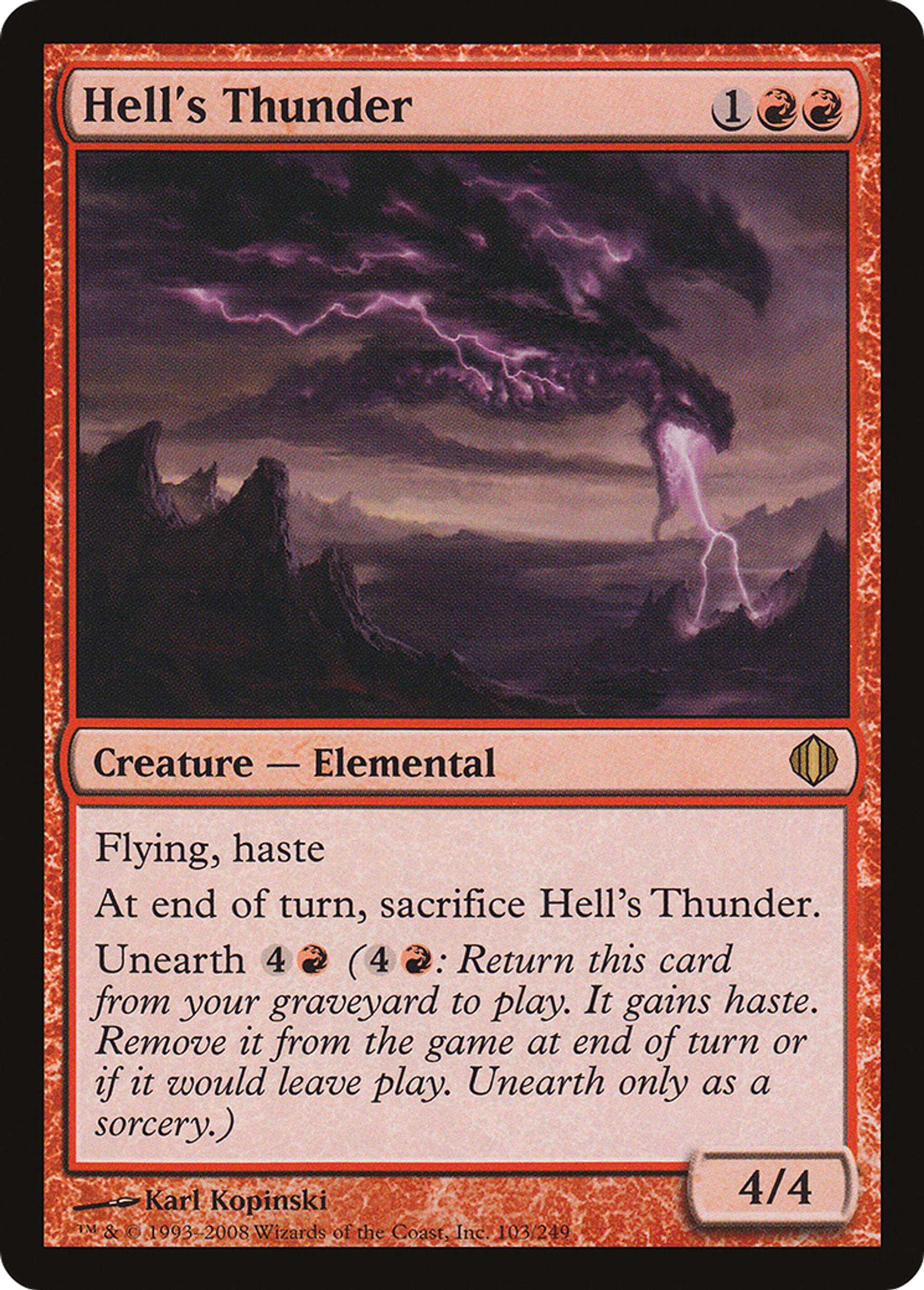 Tonnerre de l'enfer — Shards of Alara — Magic: The Gathering