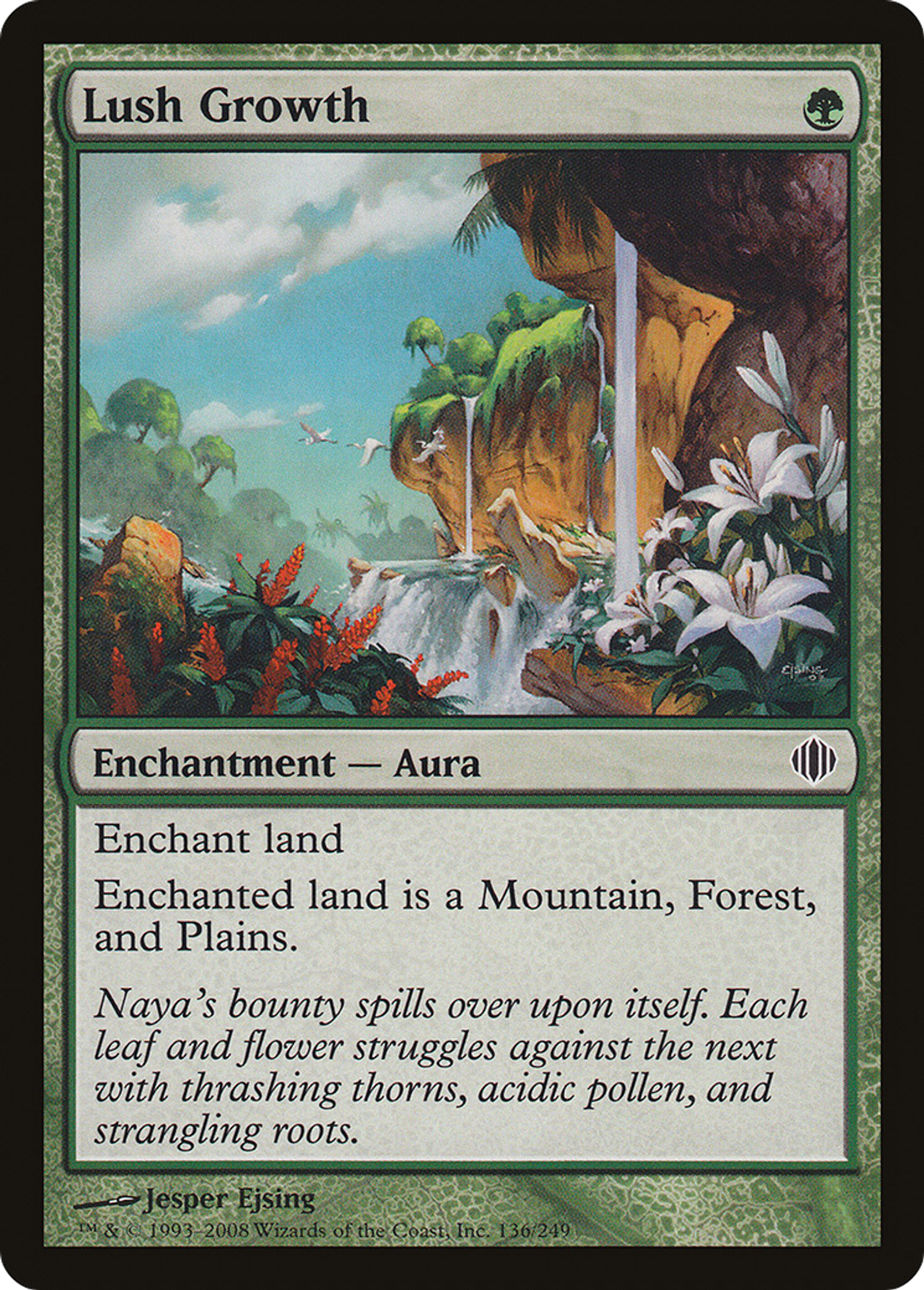 Lush Growth — Shards of Alara — Magic: The Gathering